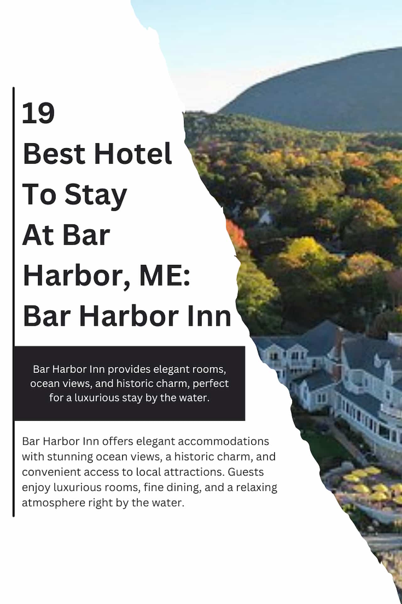 19 Best Hotel To Stay At Bar Harbor ME Bar Harbor Inn