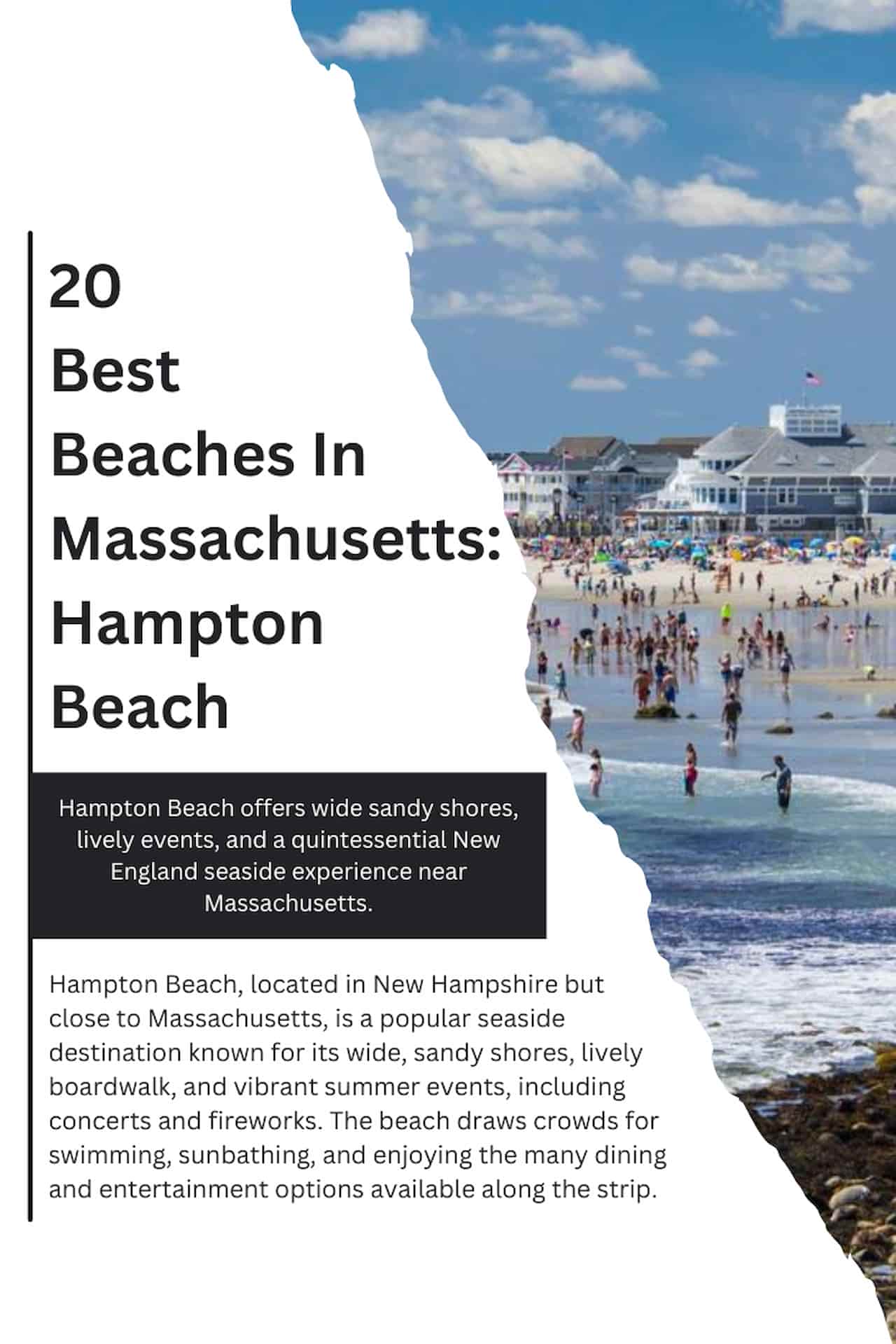 20 Best Beaches In Massachusetts Hampton Beach