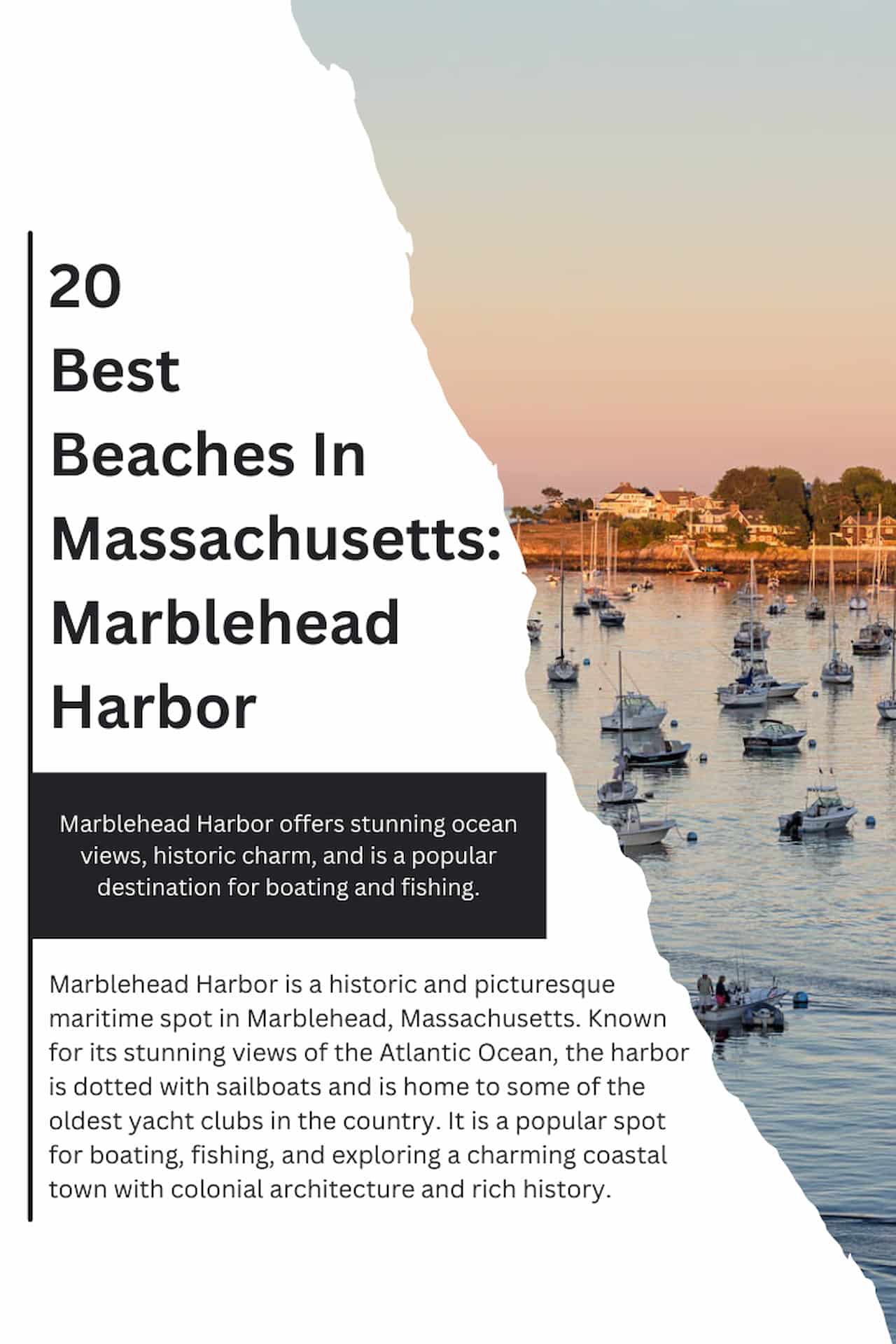20 Best Beaches In Massachusetts Marblehead Harbor
