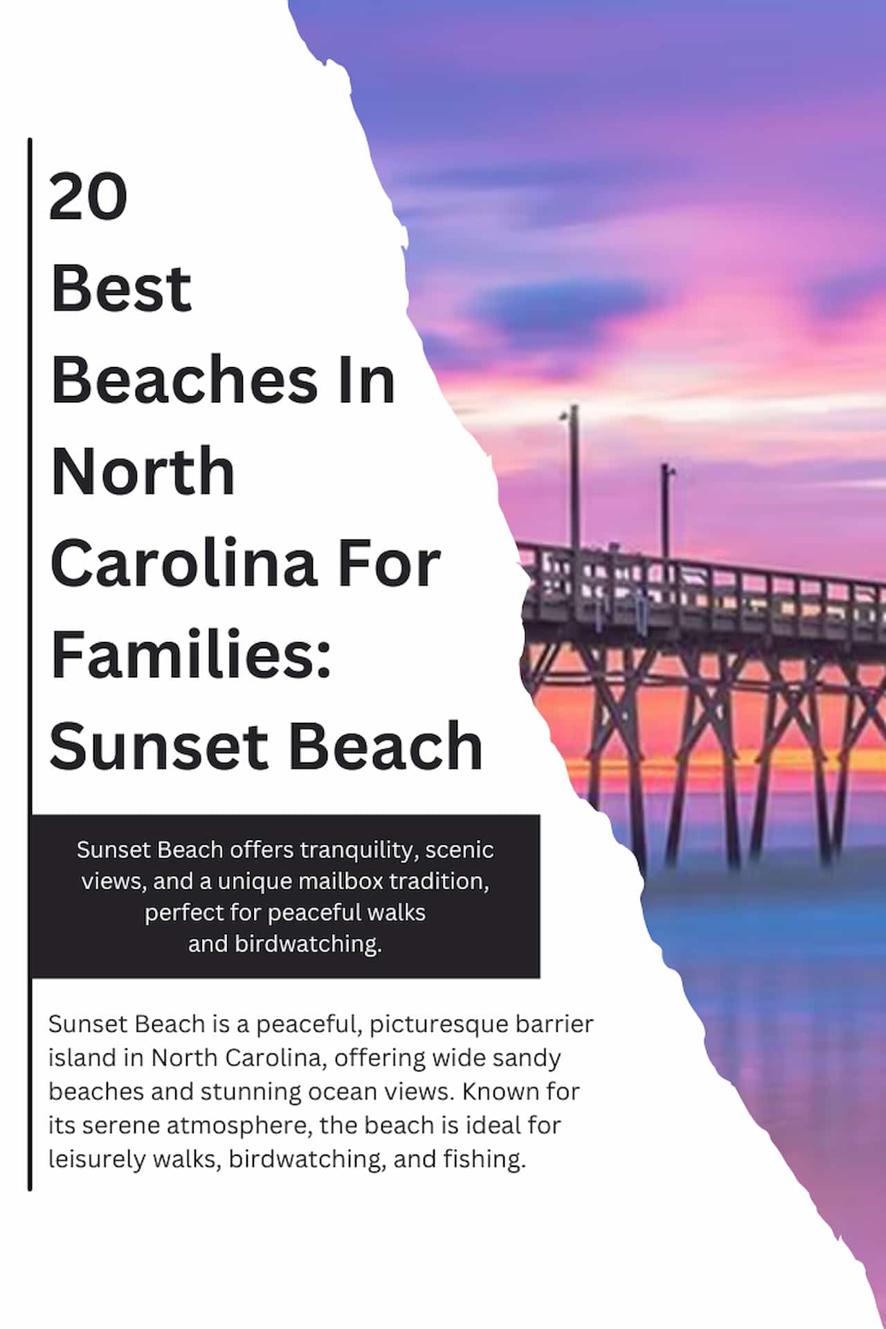 20 Best Beaches In North Carolina For Families Sunset Beach