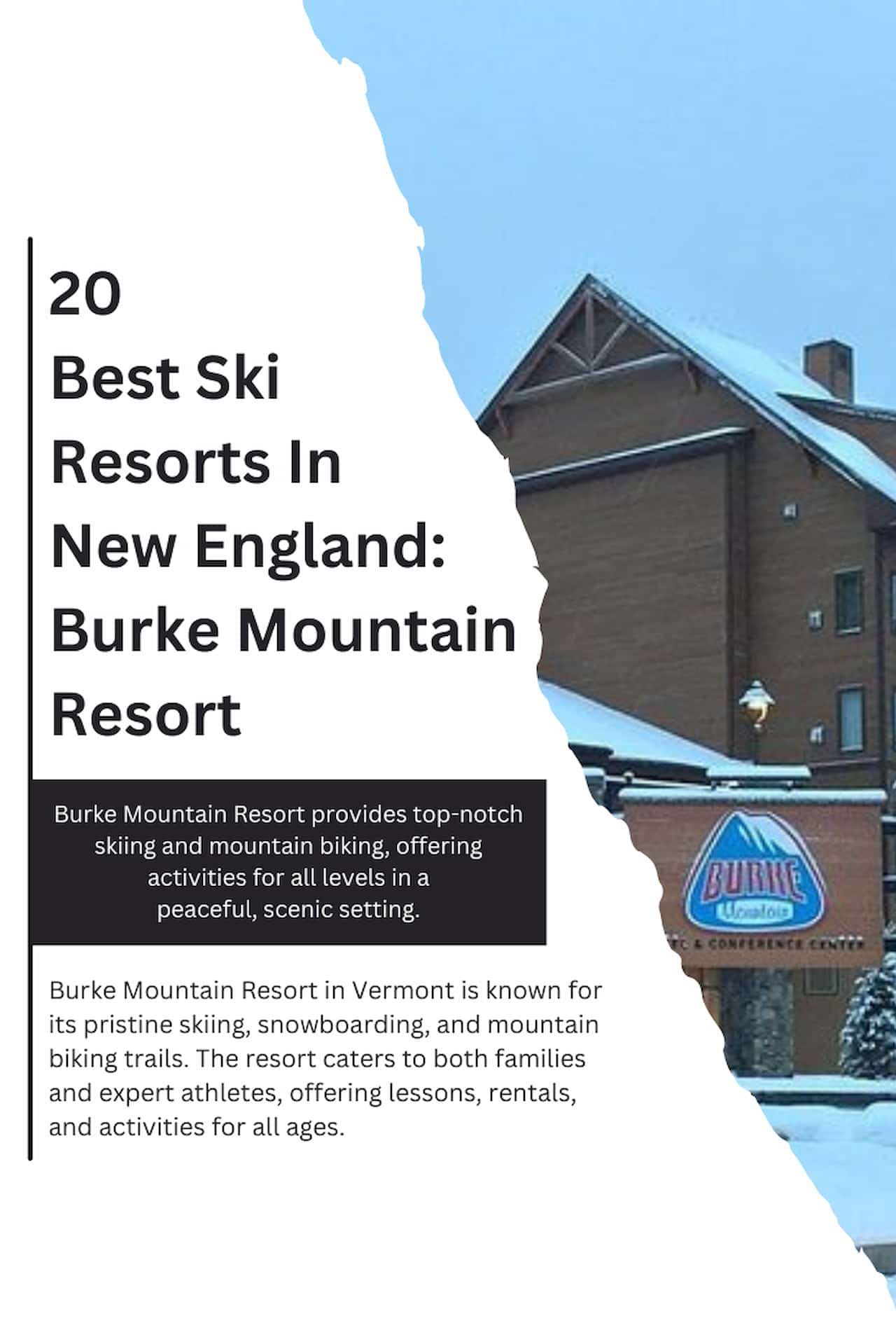 20 Best Ski Resorts In New England Burke Mountain Resort