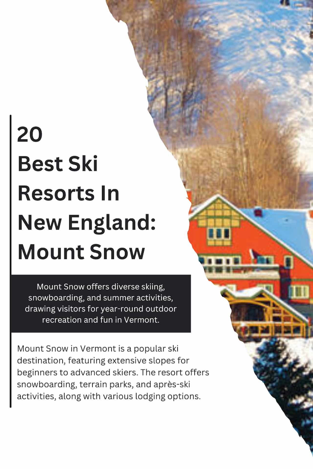 20 Best Ski Resorts In New England Mount Snow