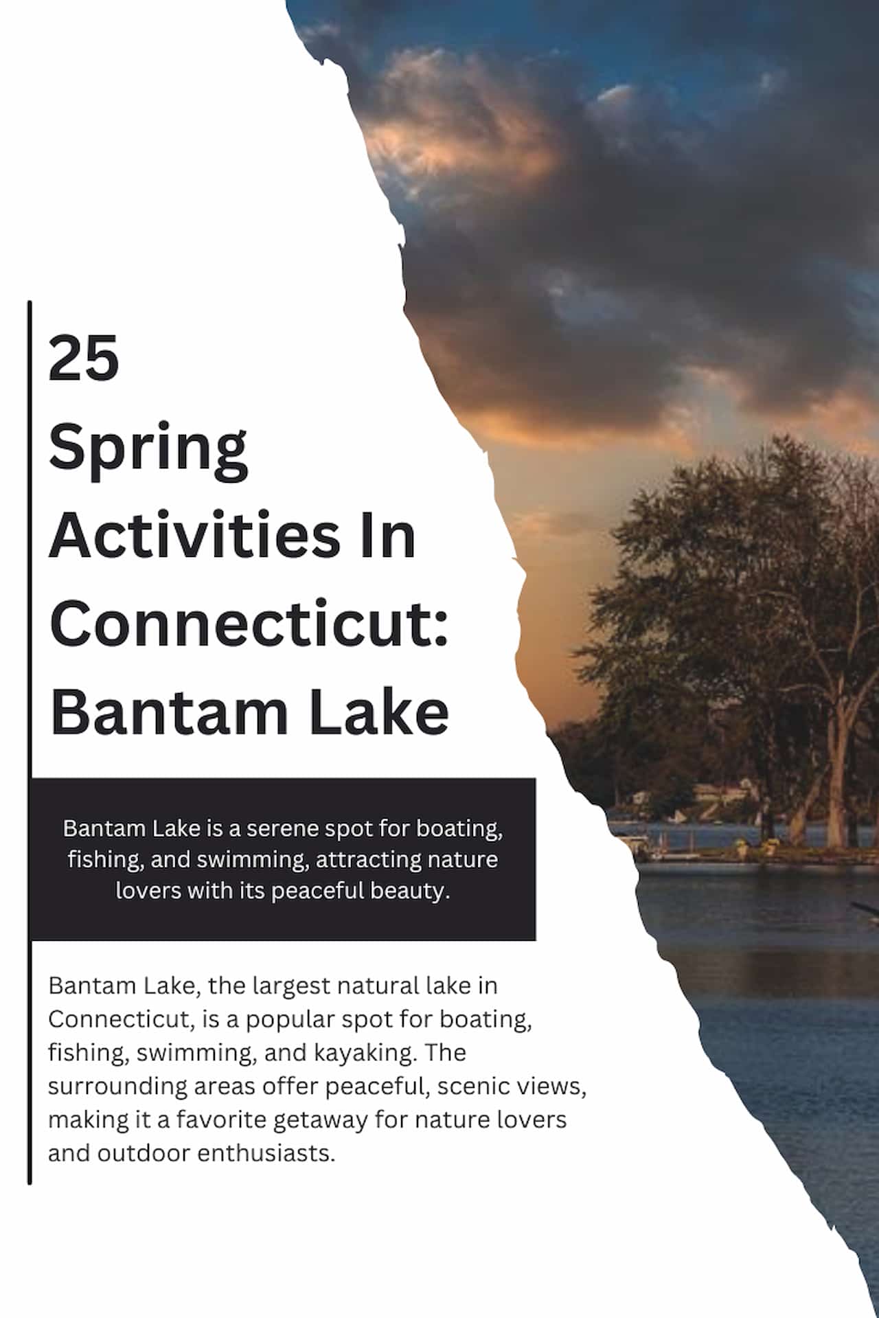 25 Spring Activities In Connecticut Bantam Lake