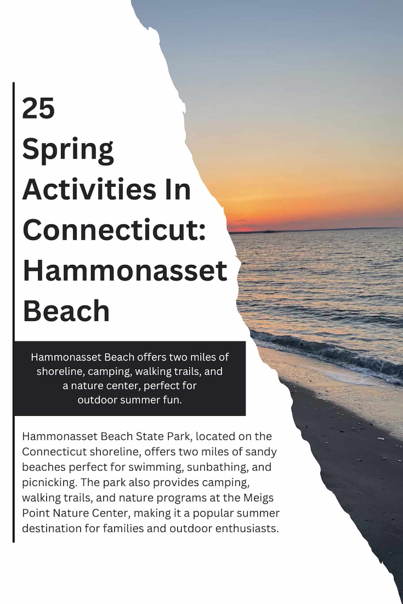 25 Spring Activities In Connecticut Hammonasset Beach