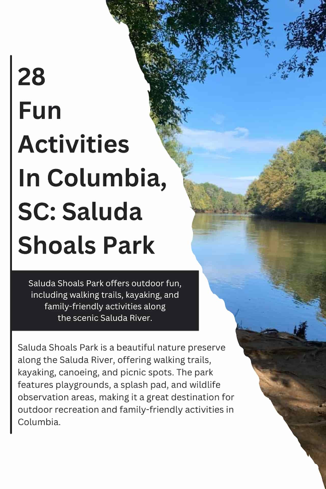 28 Fun Activities In Columbia SC Saluda Shoals Park