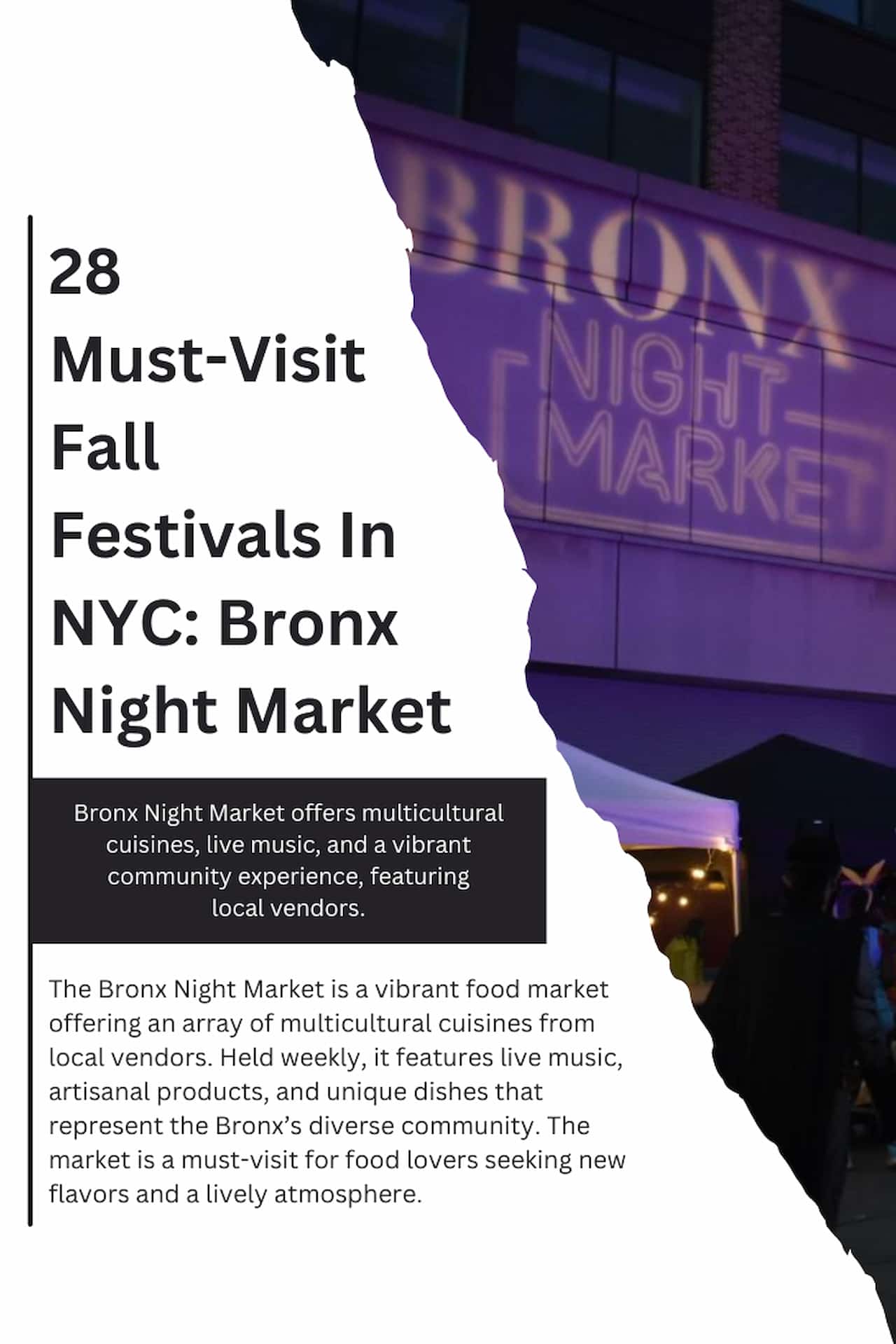 28 Must Visit Fall Festivals In NYC Bronx Night Market