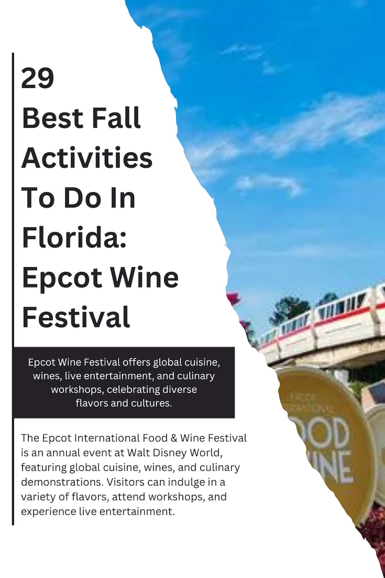 29 Best Fall Activities To Do In Florida Epcot Wine Festival