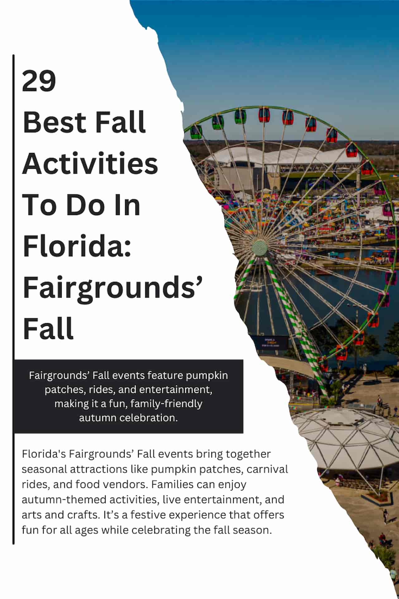 29 Best Fall Activities To Do In Florida Fairgrounds Fall