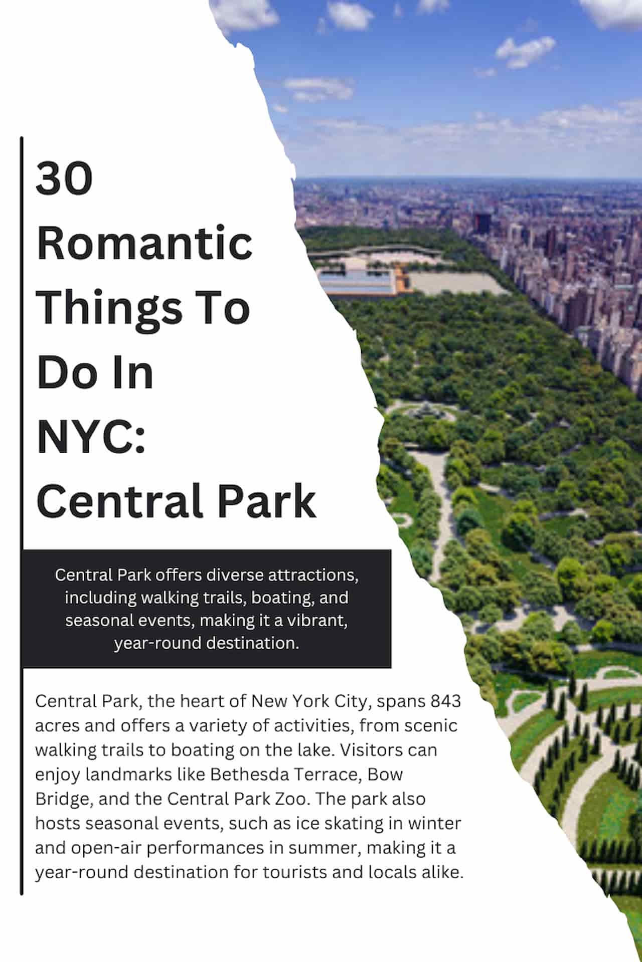 30 Romantic Things To Do In NYC Central Park