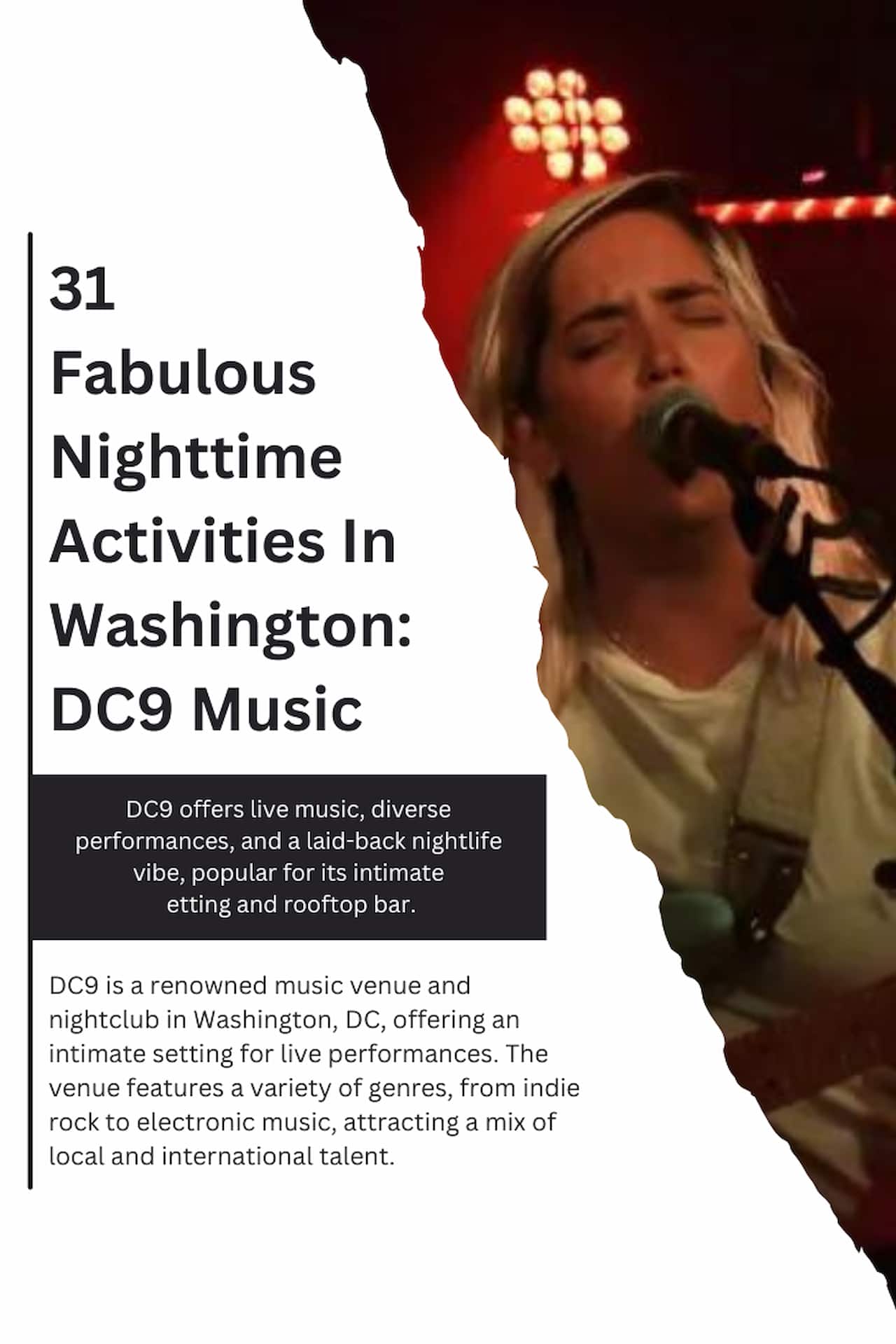 31 Fabulous Nighttime Activities In Washington DC9 Music