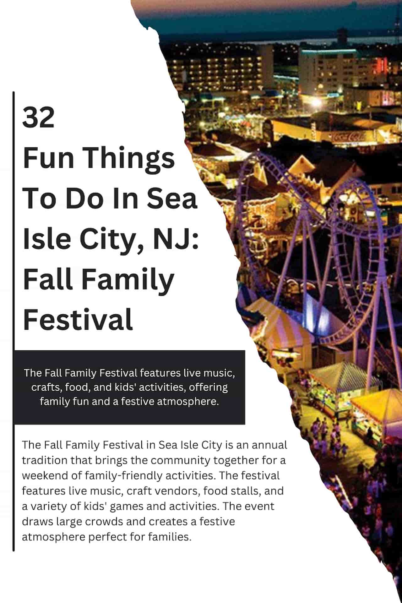 32 Fun Things To Do In Sea Isle City NJ Fall Family Festival