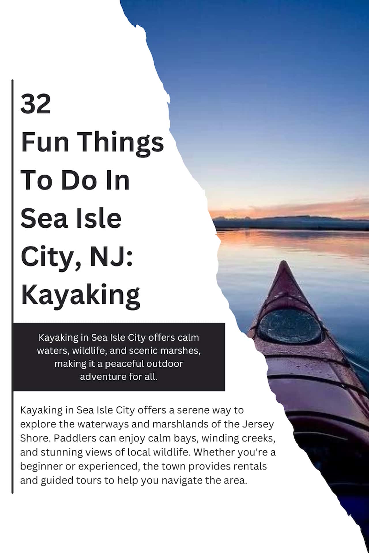 32 Fun Things To Do In Sea Isle City NJ Kayaking