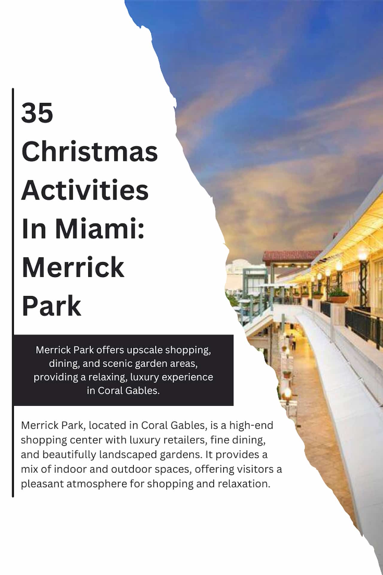 35 Christmas Activities In Miami Merrick Park