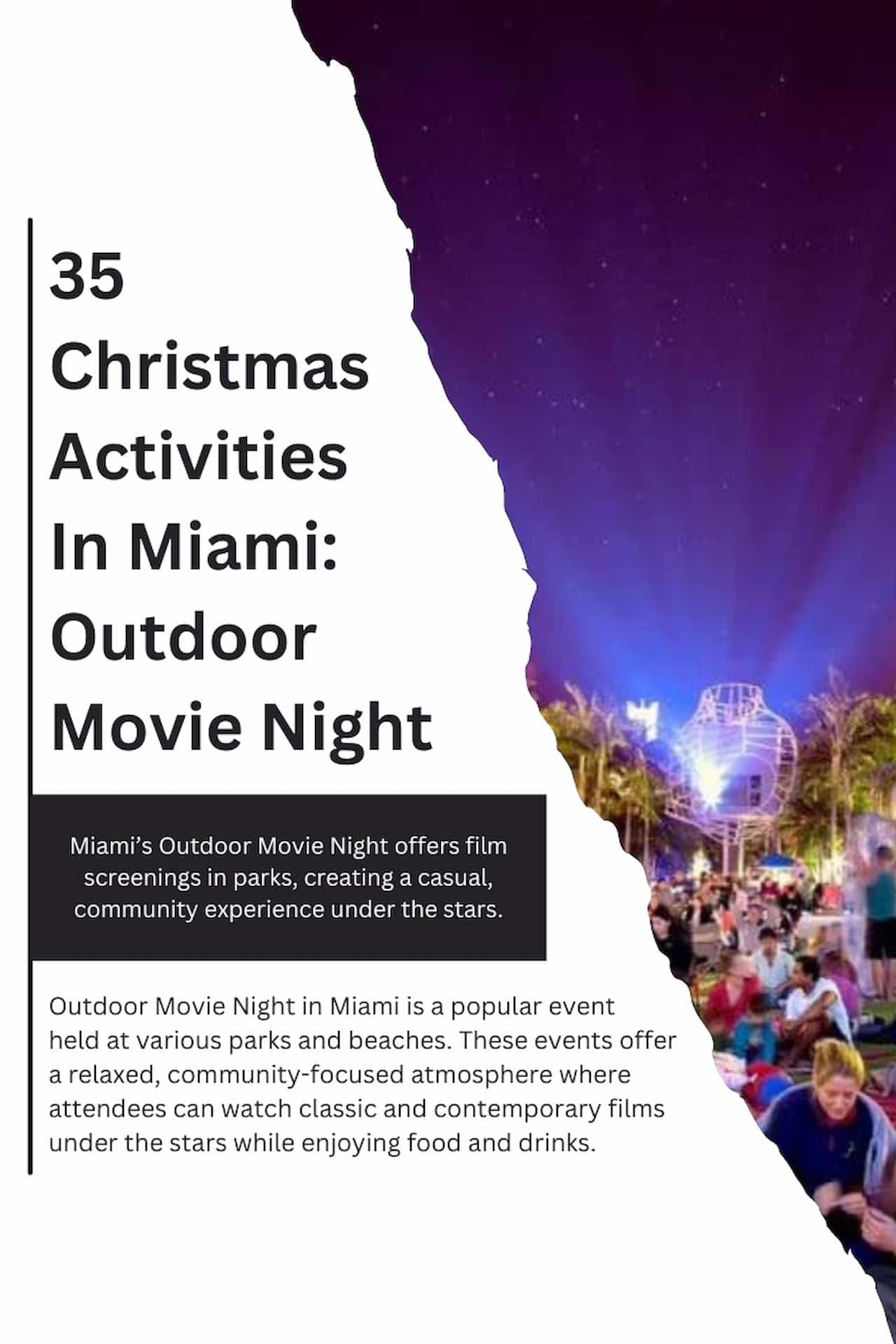 35 Christmas Activities In Miami Outdoor Movie Night