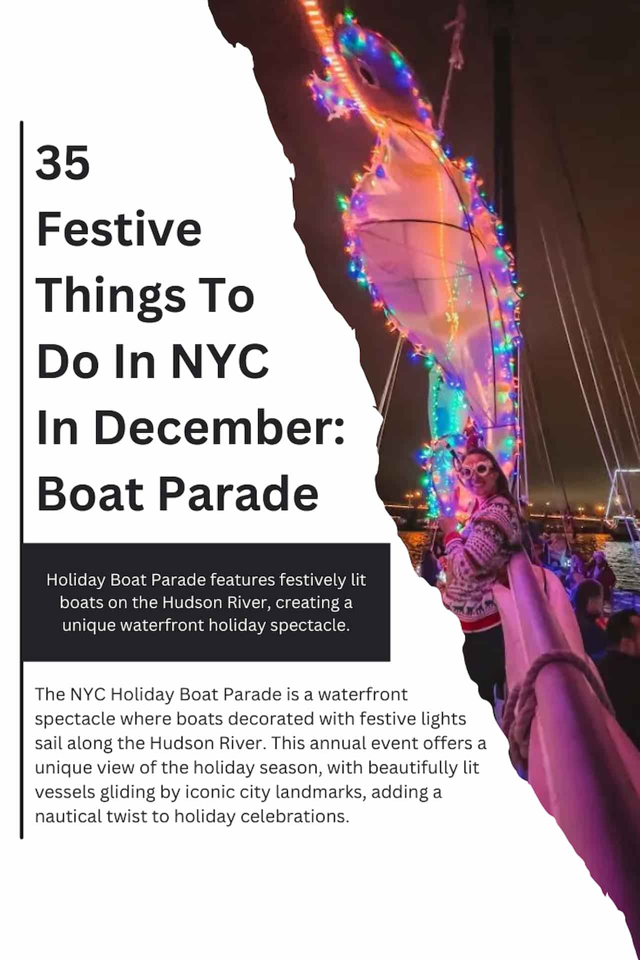 35 Festive Things To Do In NYC In December Holiday Boat Parade