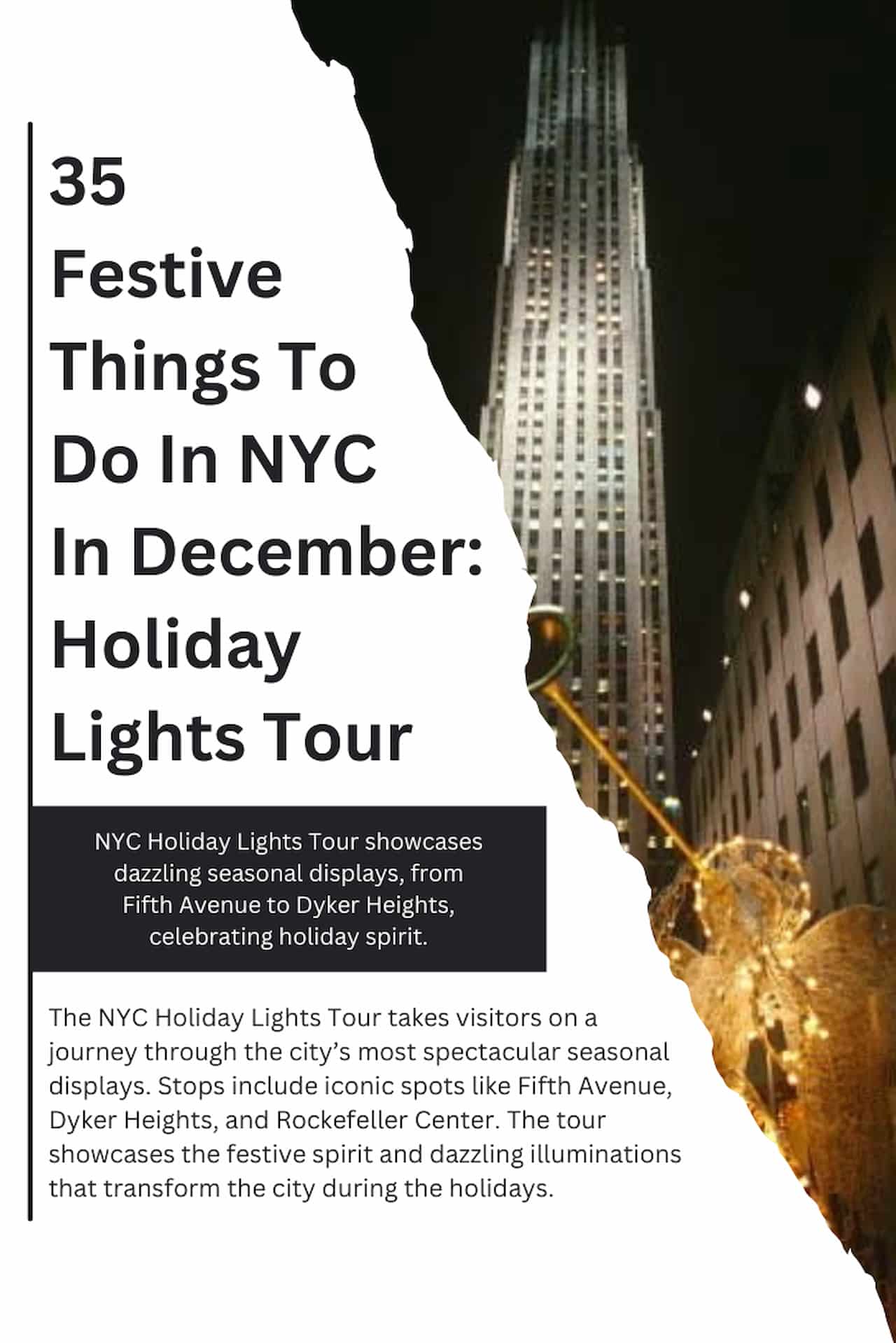35 Festive Things To Do In NYC In December Holiday Lights Tour