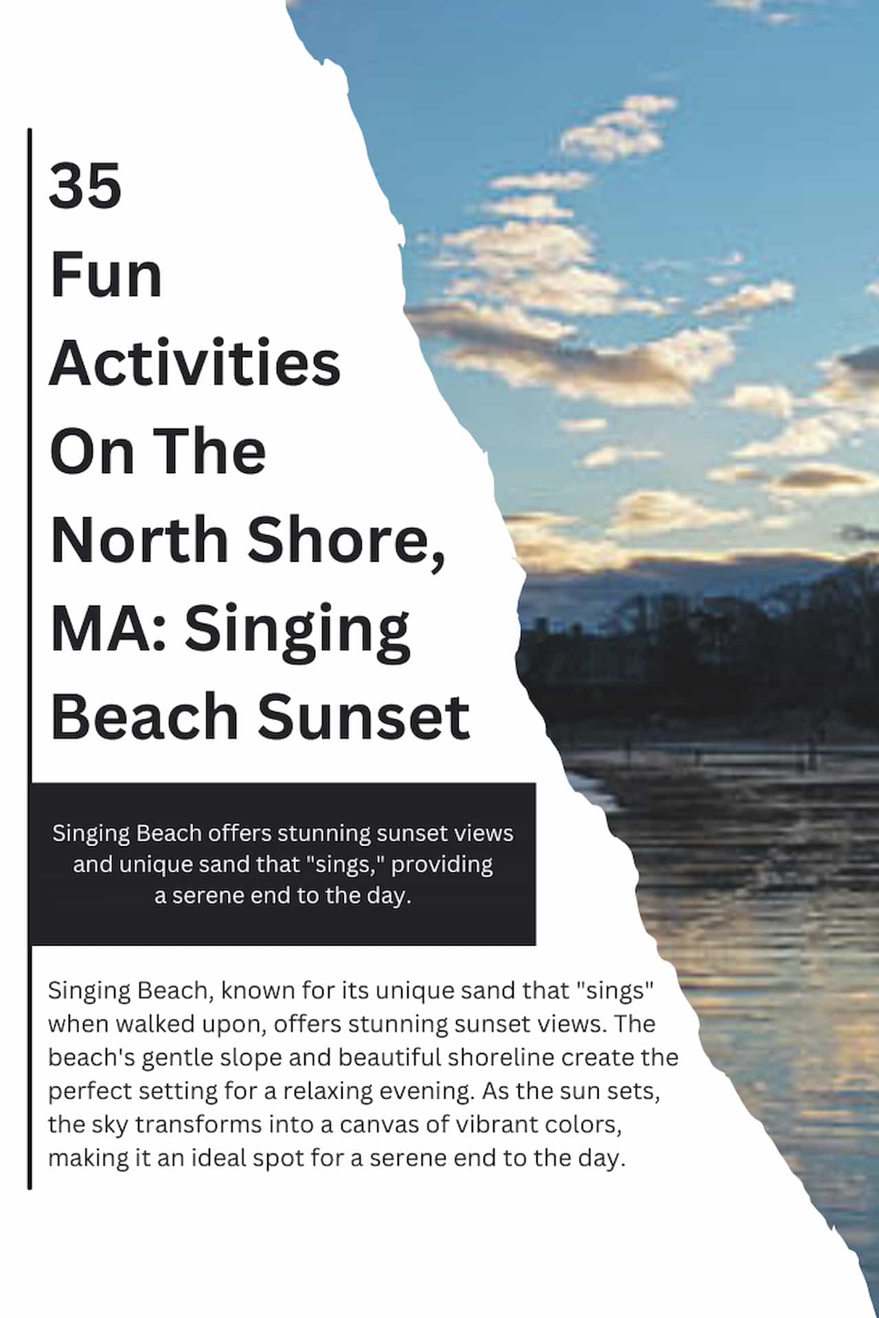 35 Fun Activities On The North Shore MA Singing Beach Sunset