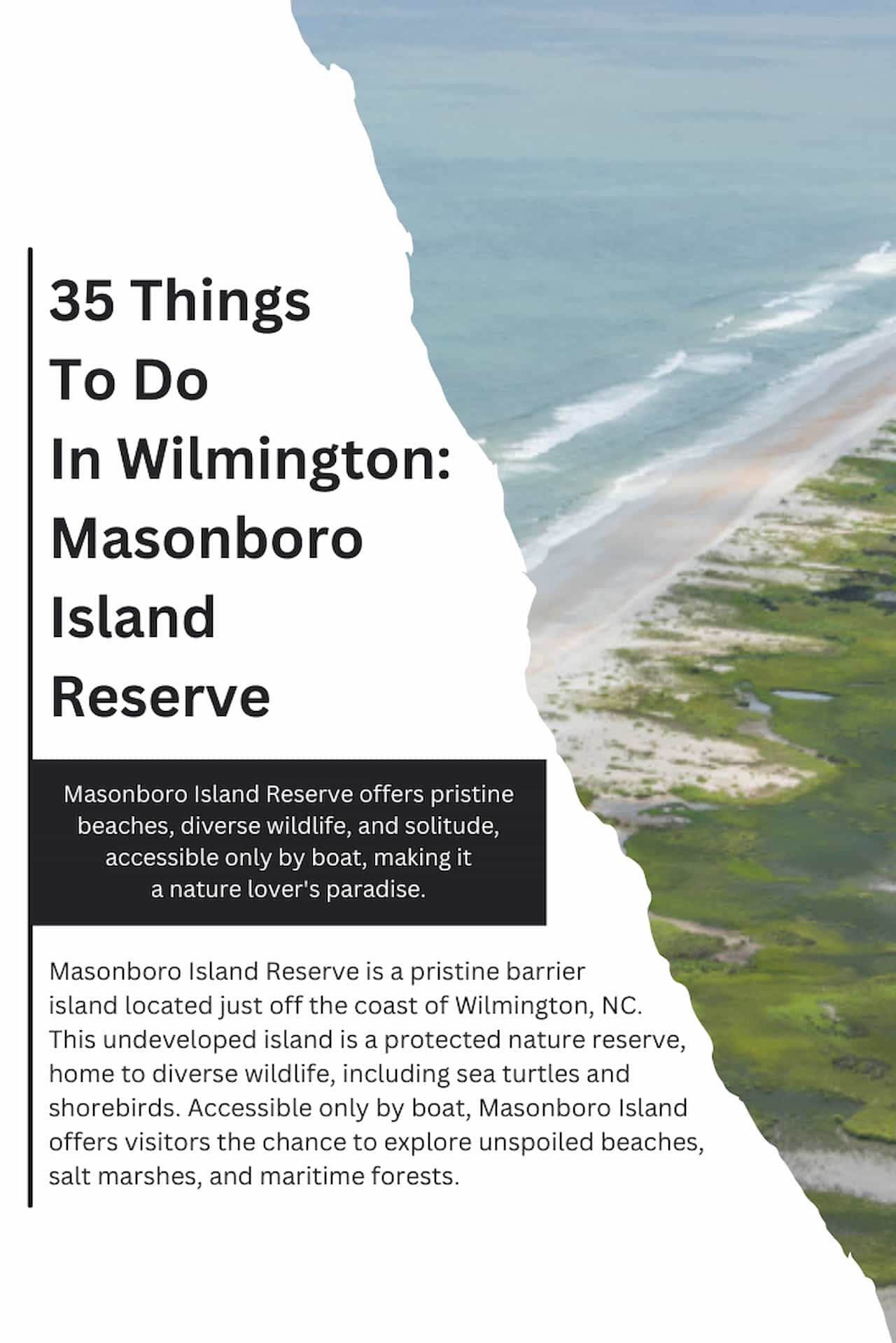 35 Things To Do In Wilmington Masonboro Island Reserve