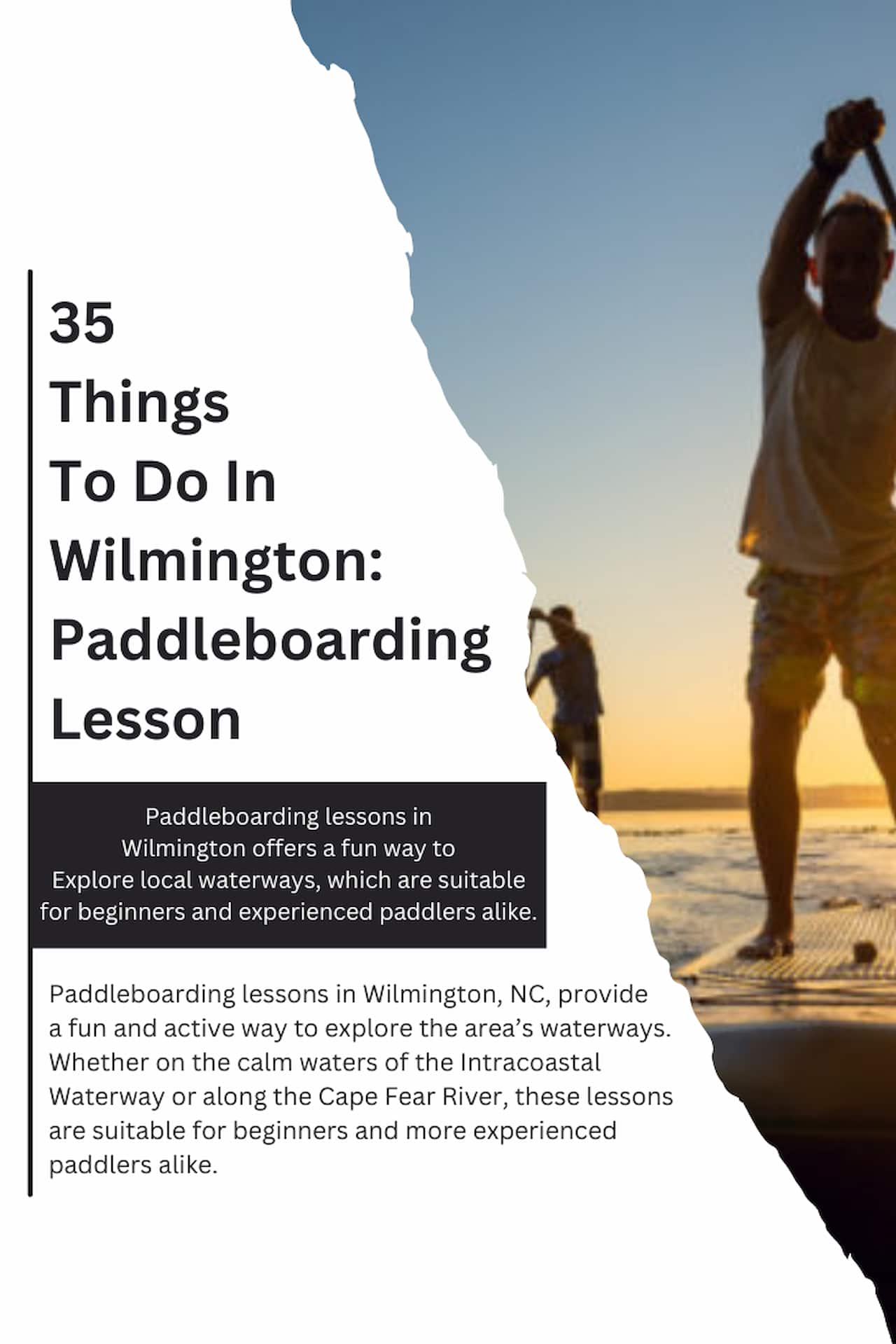 35 Things To Do In Wilmington Paddleboarding Lesson