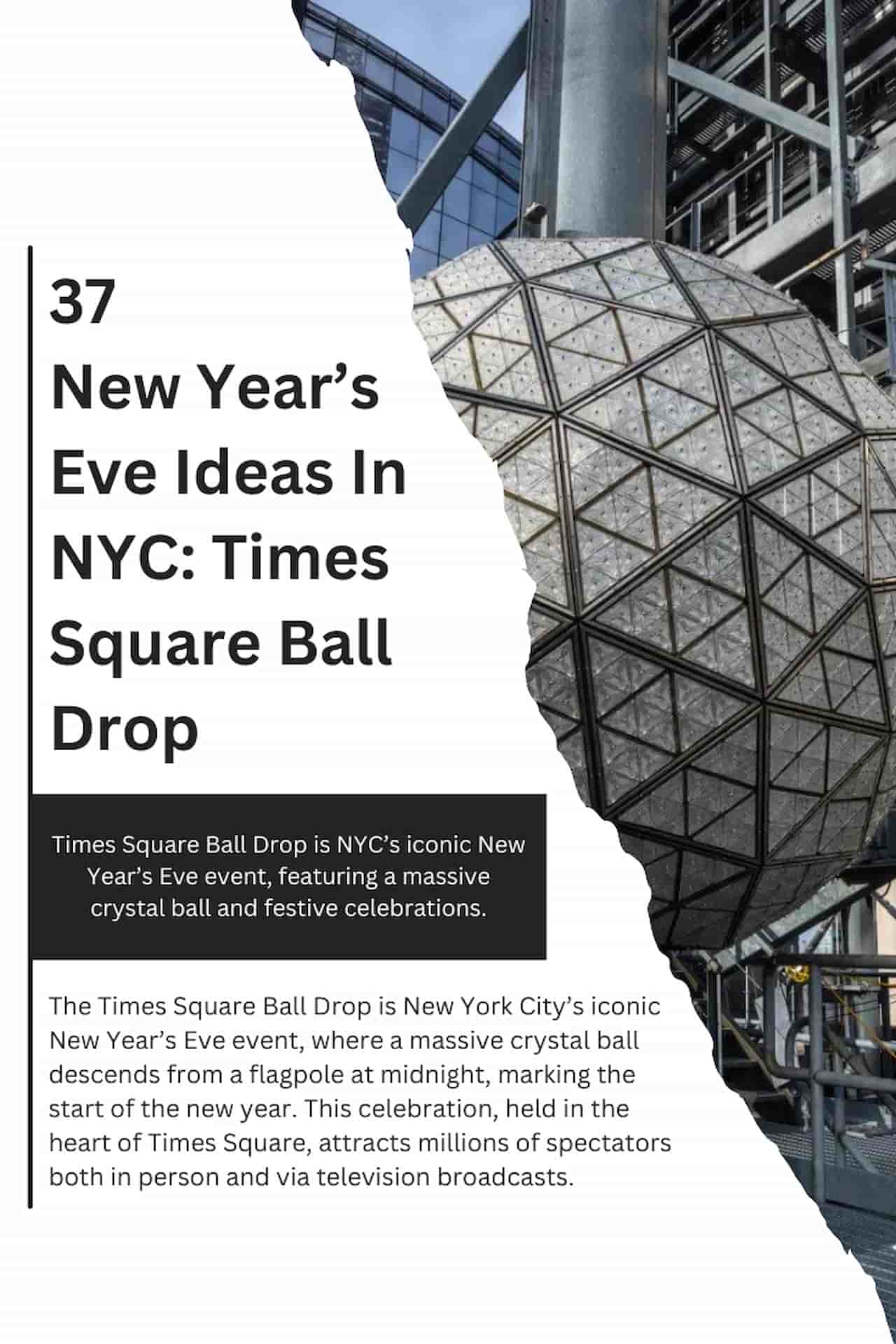 37 New Years Eve Ideas In NYC Times Square Ball Drop