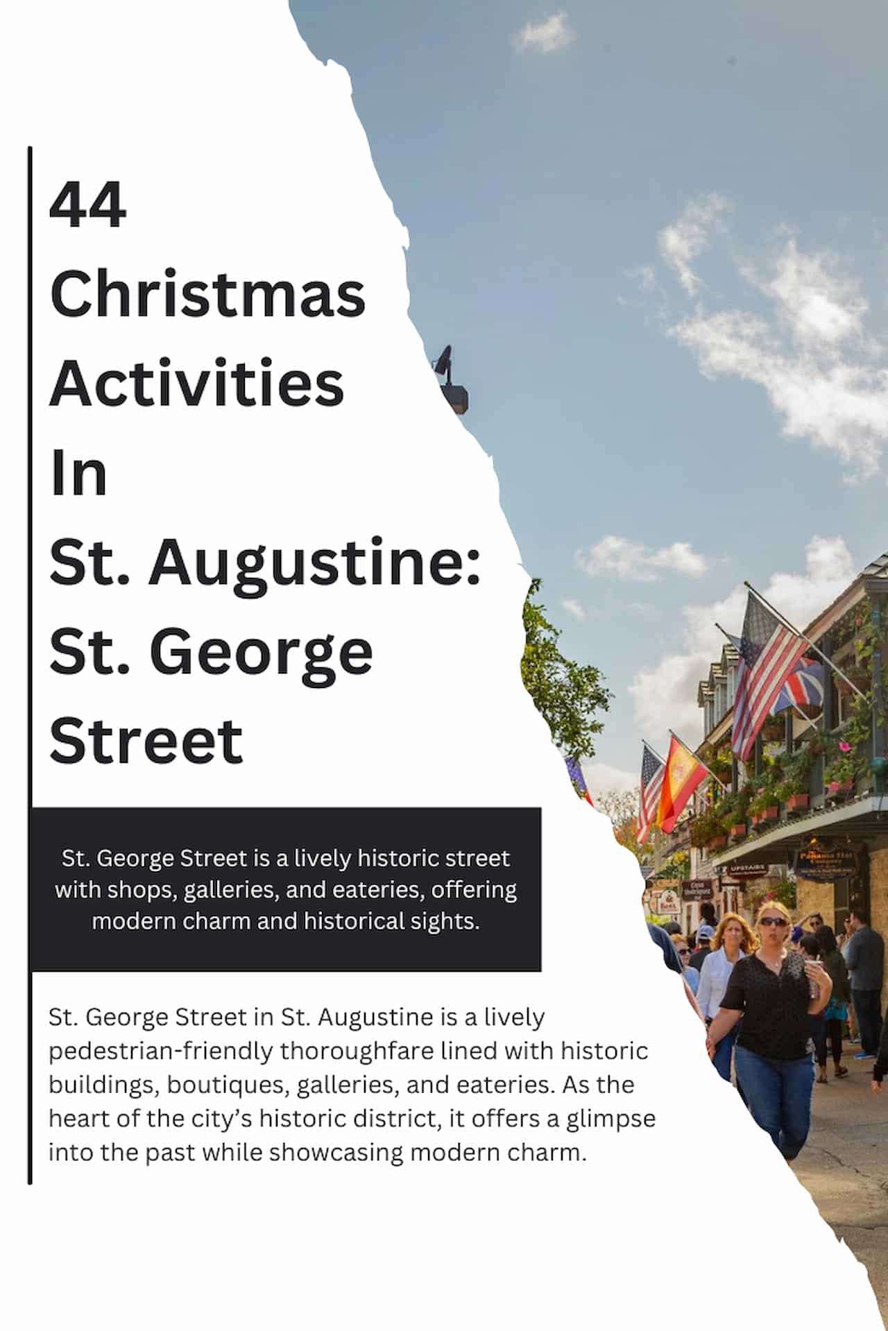 44 Christmas Activities In St. Augustine St. George Street