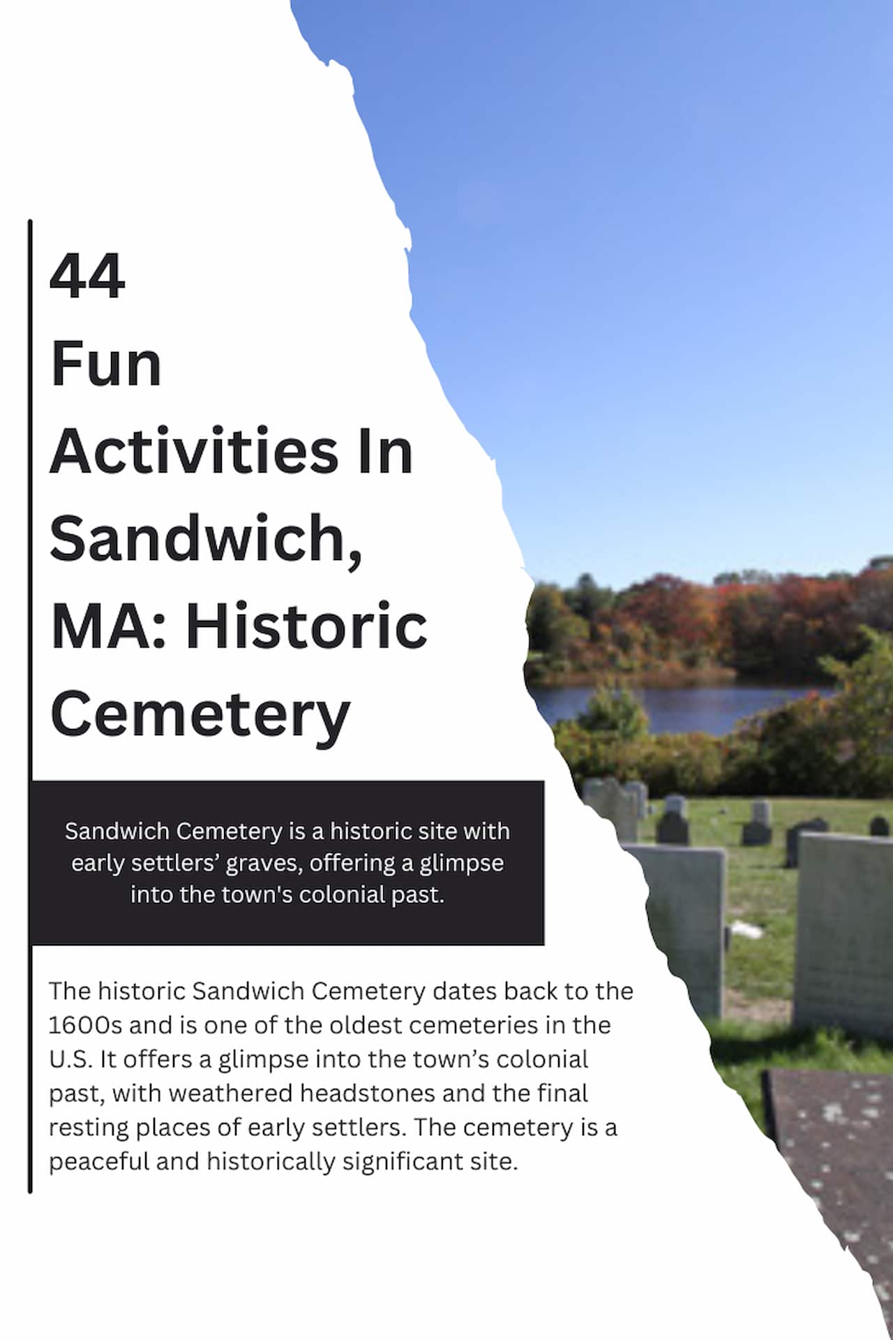 44 Fun Activities In Sandwich MA Historic Cemetery