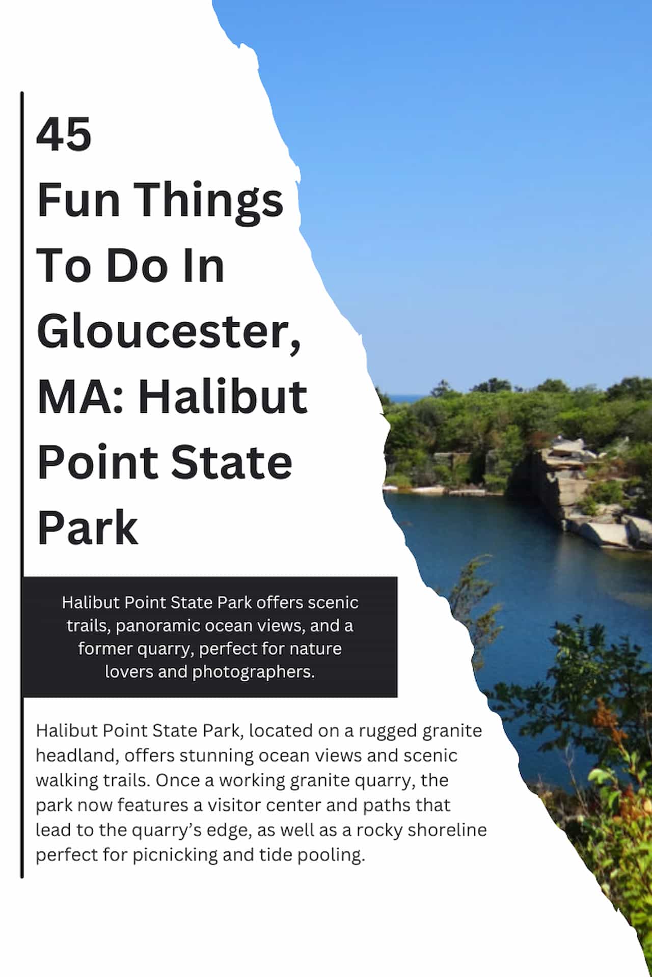 45 Fun Things To Do In Gloucester MA Halibut Point State Park