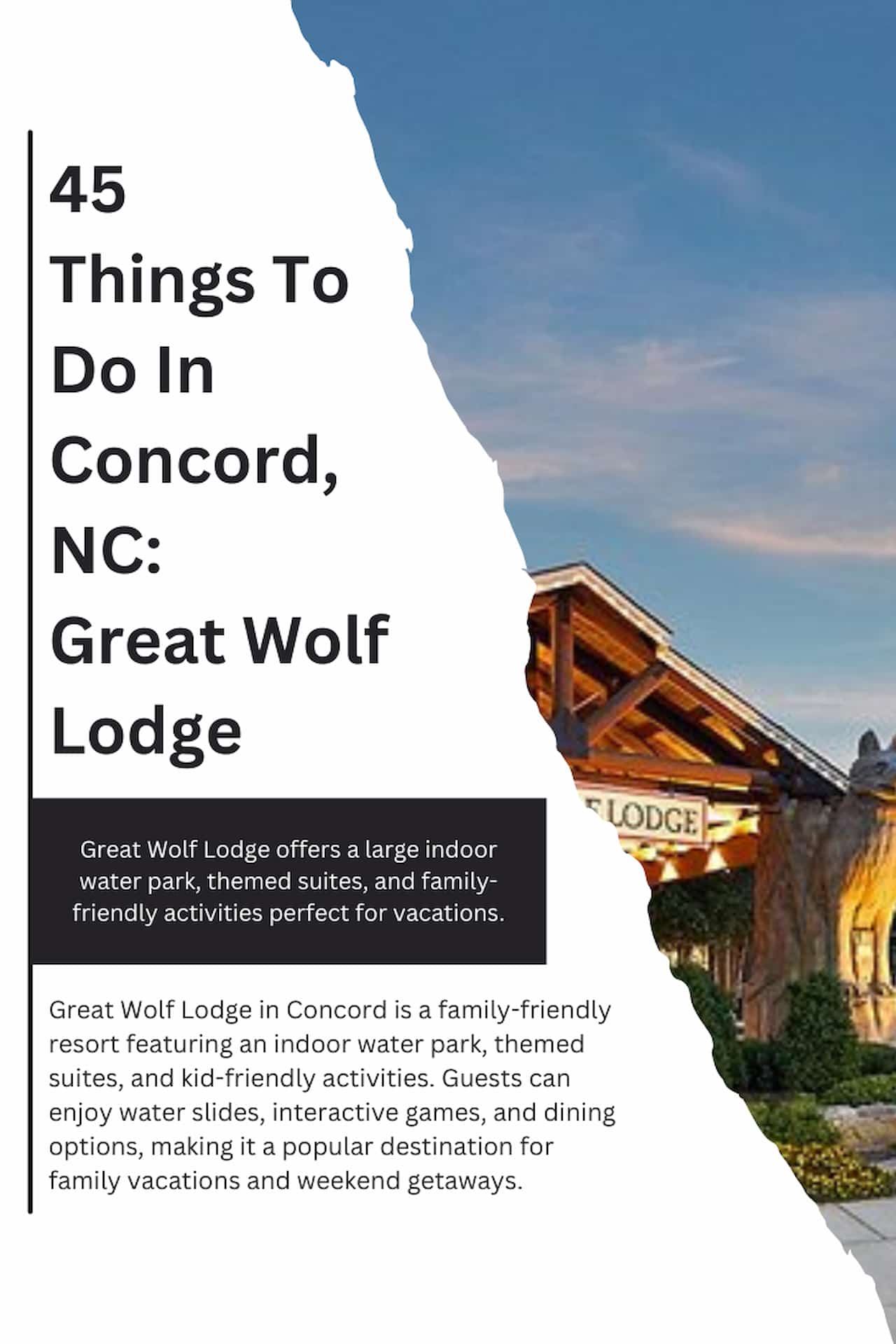 45 Things To Do In Concord NC Great Wolf Lodge