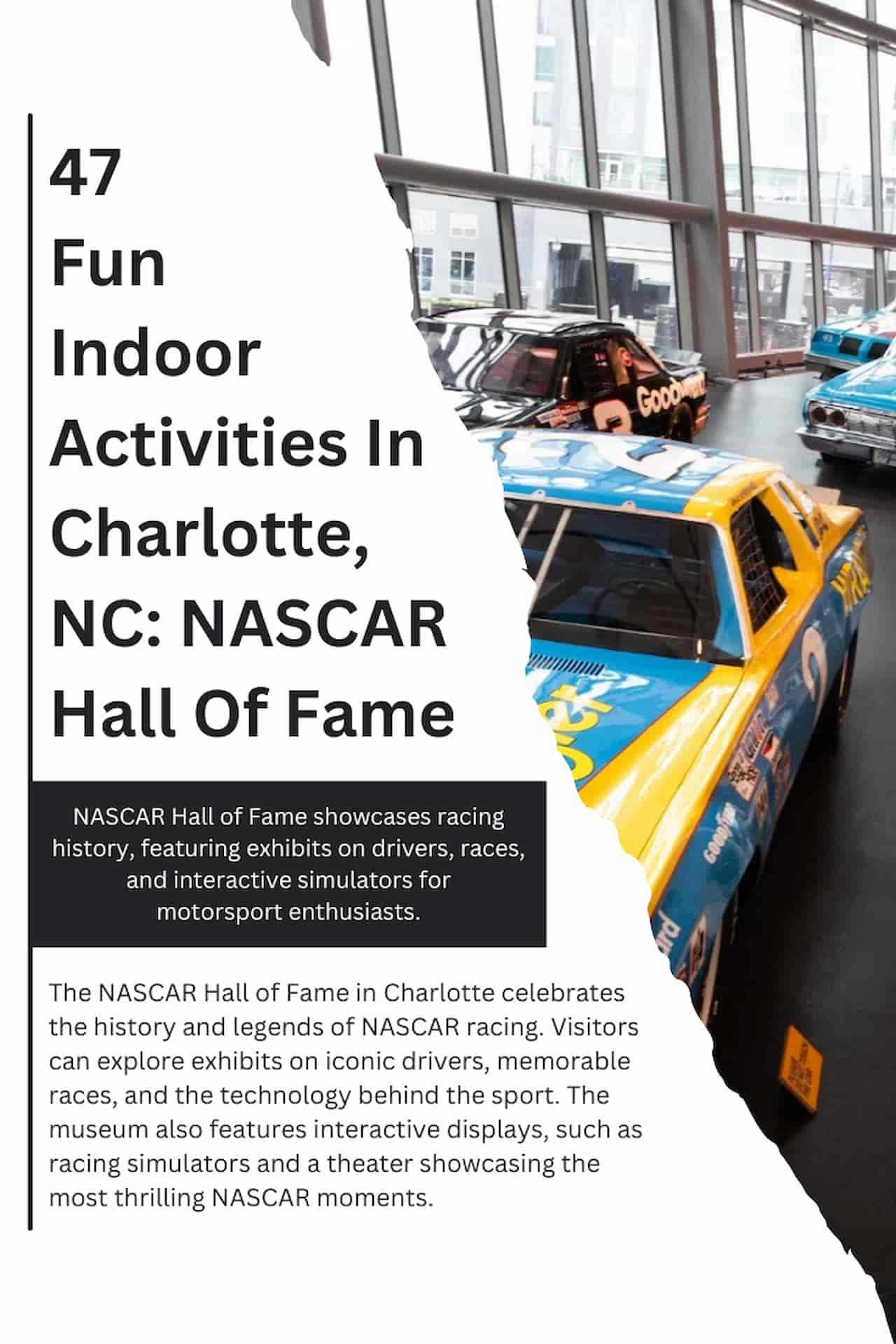 47 Fun Indoor Activities In Charlotte NC NASCAR Hall Of Fame