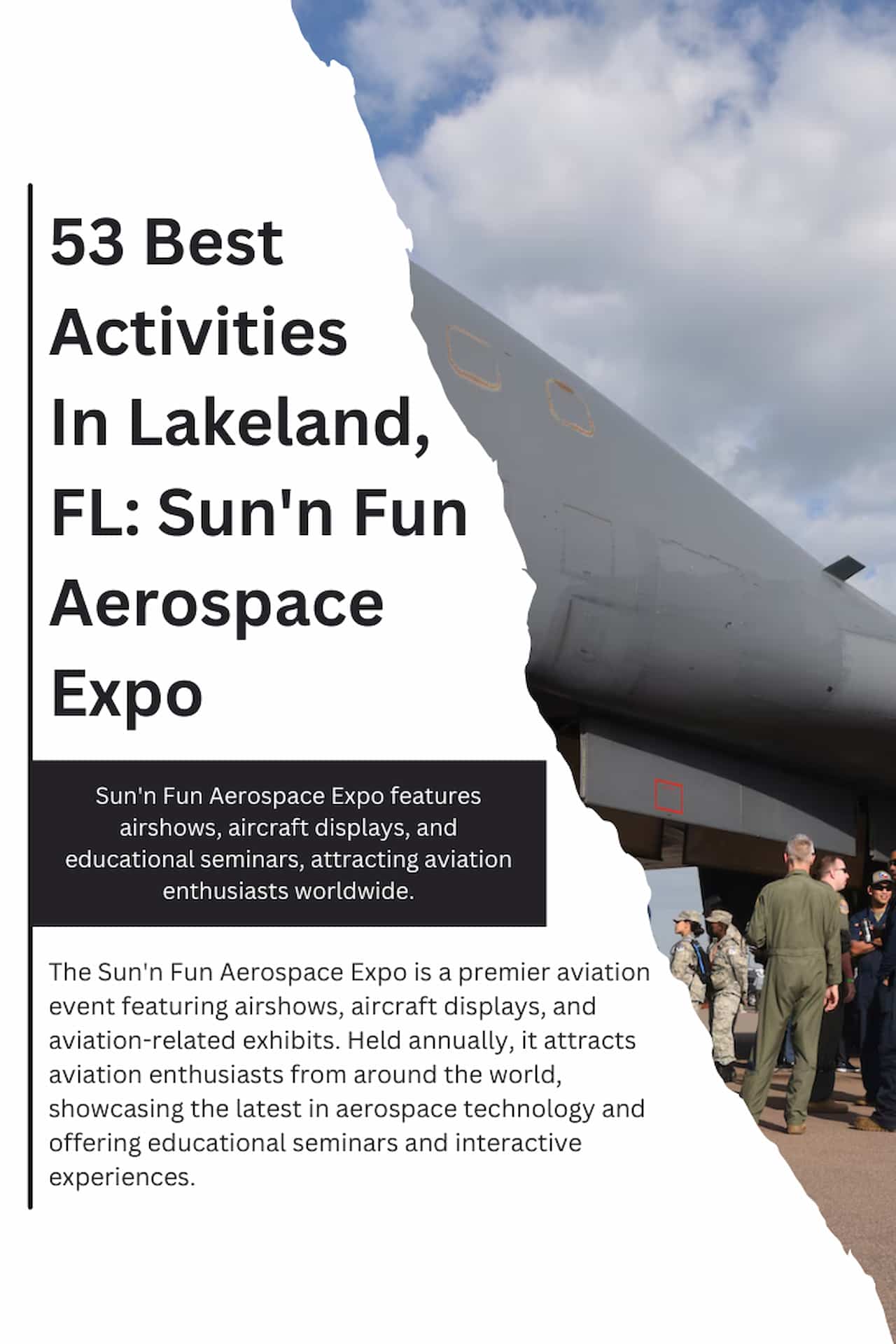 53 Best Activities In Lakeland FL Sunn Fun Aerospace