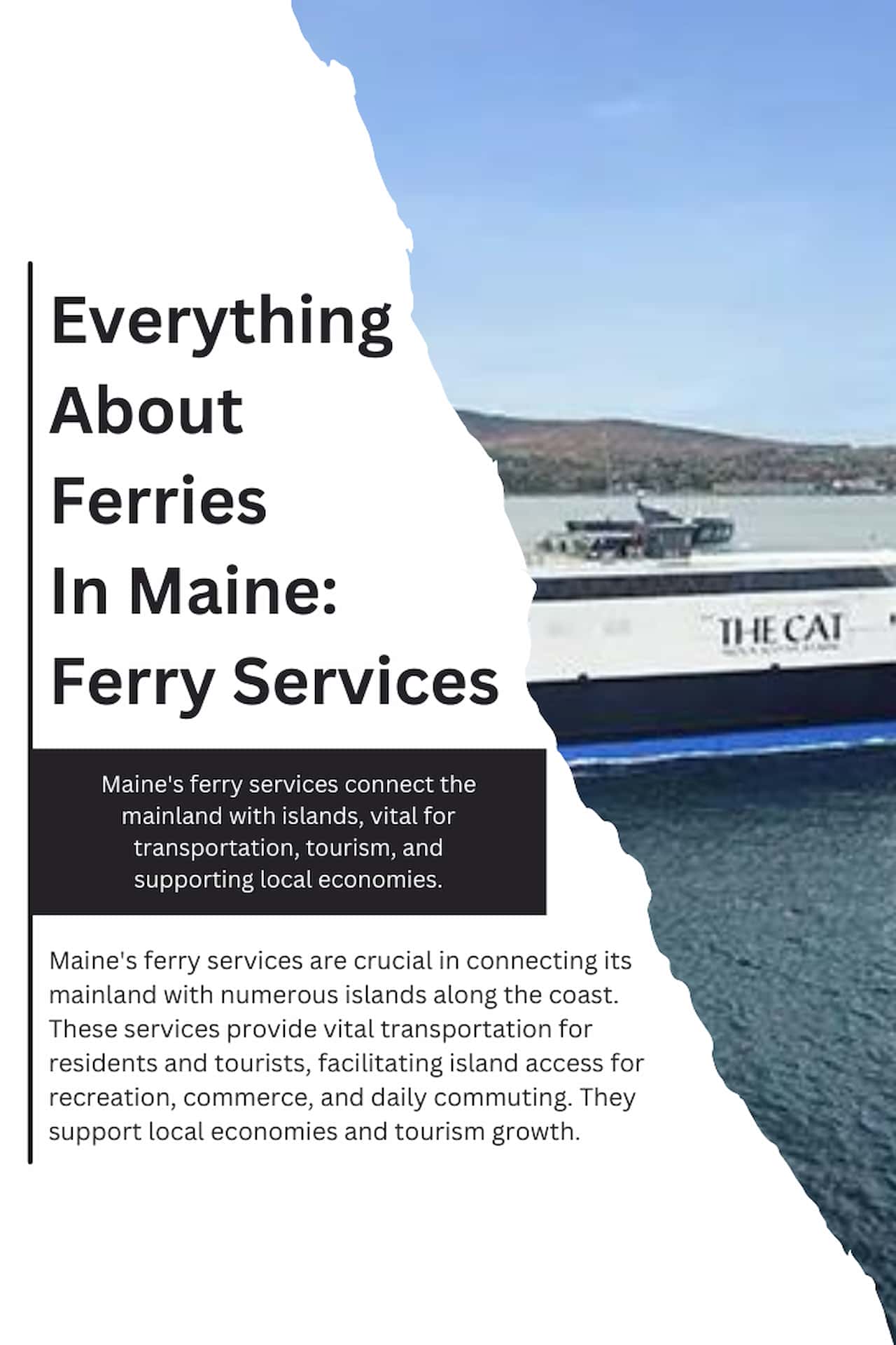 Everything About Ferries In Maine Ferry Services