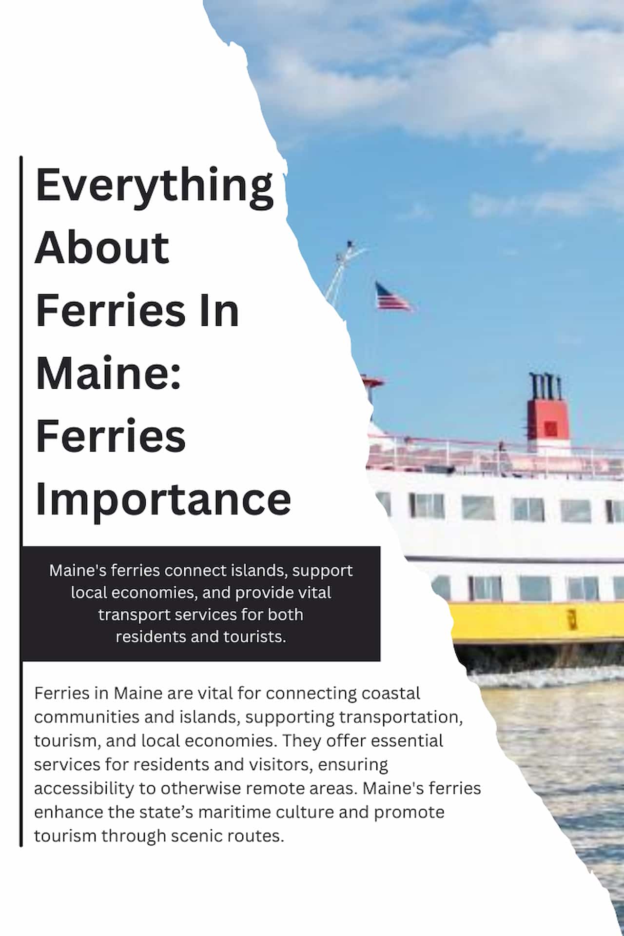 Everything About Ferries In Maine Importance