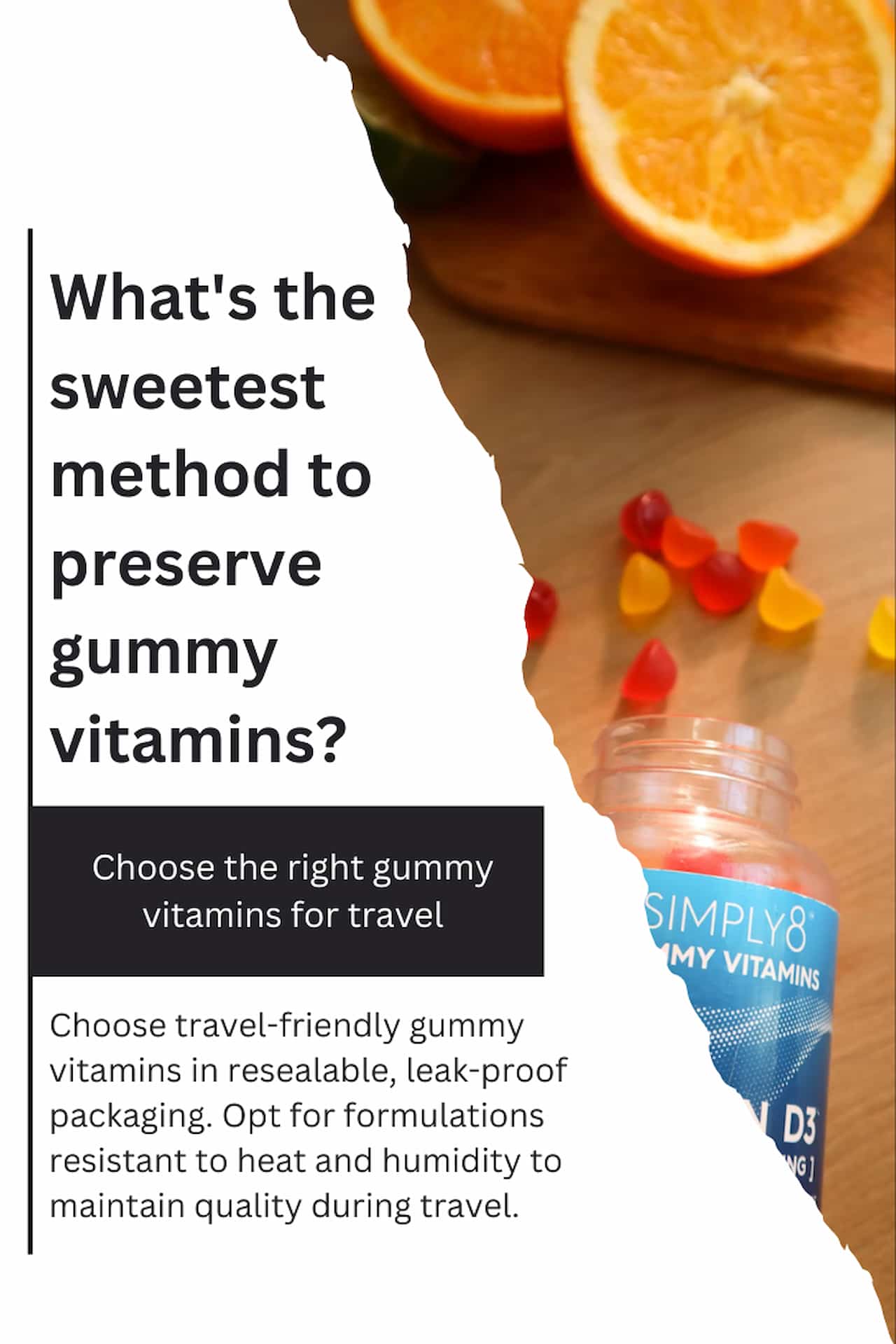 How To Pack Gummy Vitamins For Travel