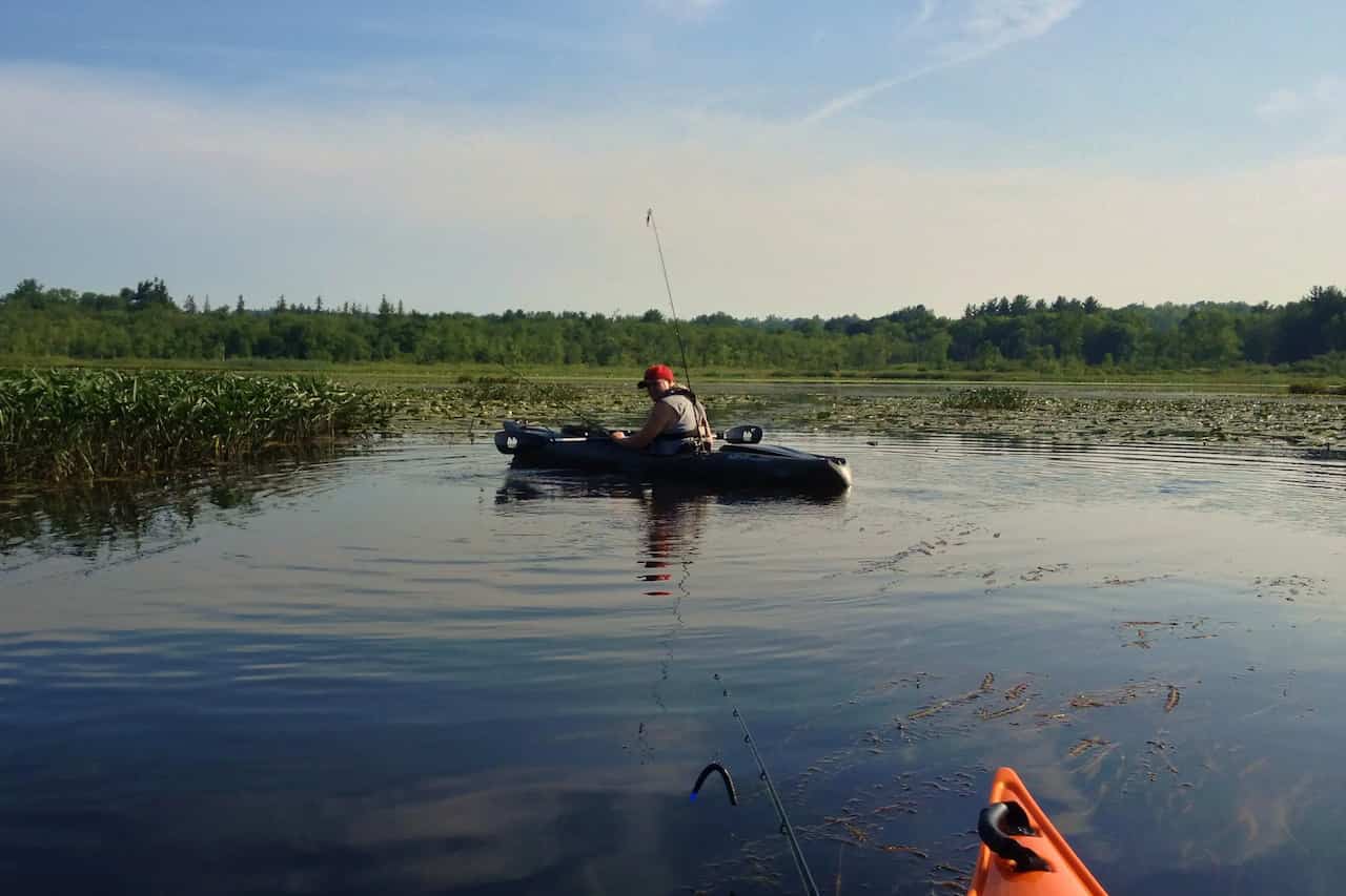 Kayaking In Bantam Lake
