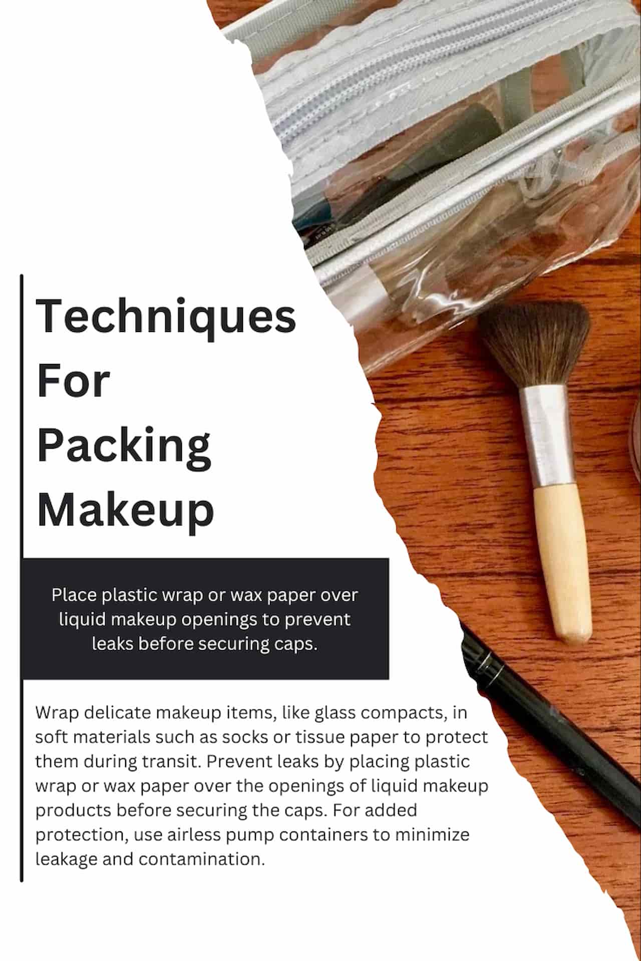 Techniques For Packing Makeup