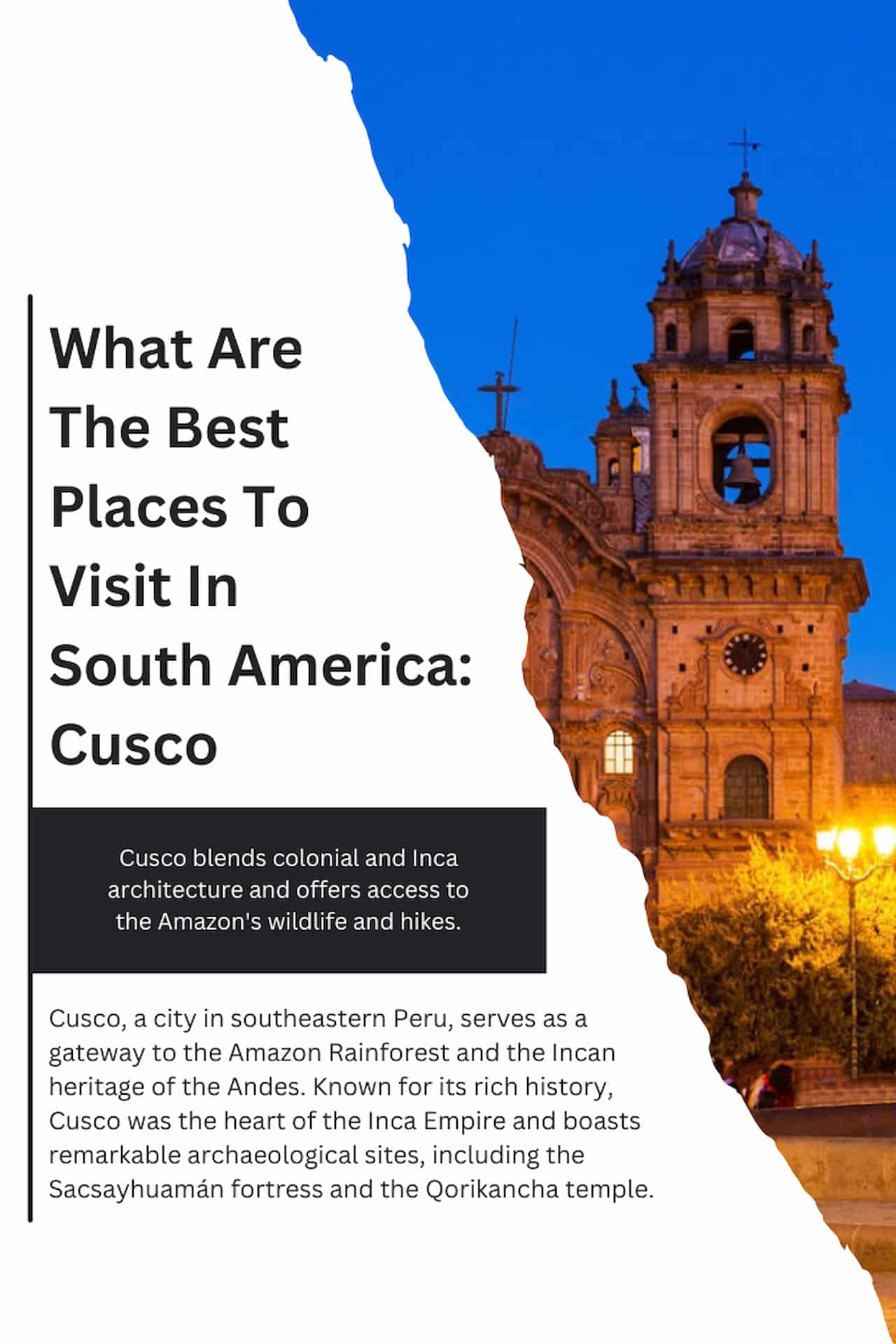 What Are The Best Places To Visit In South America Cusco