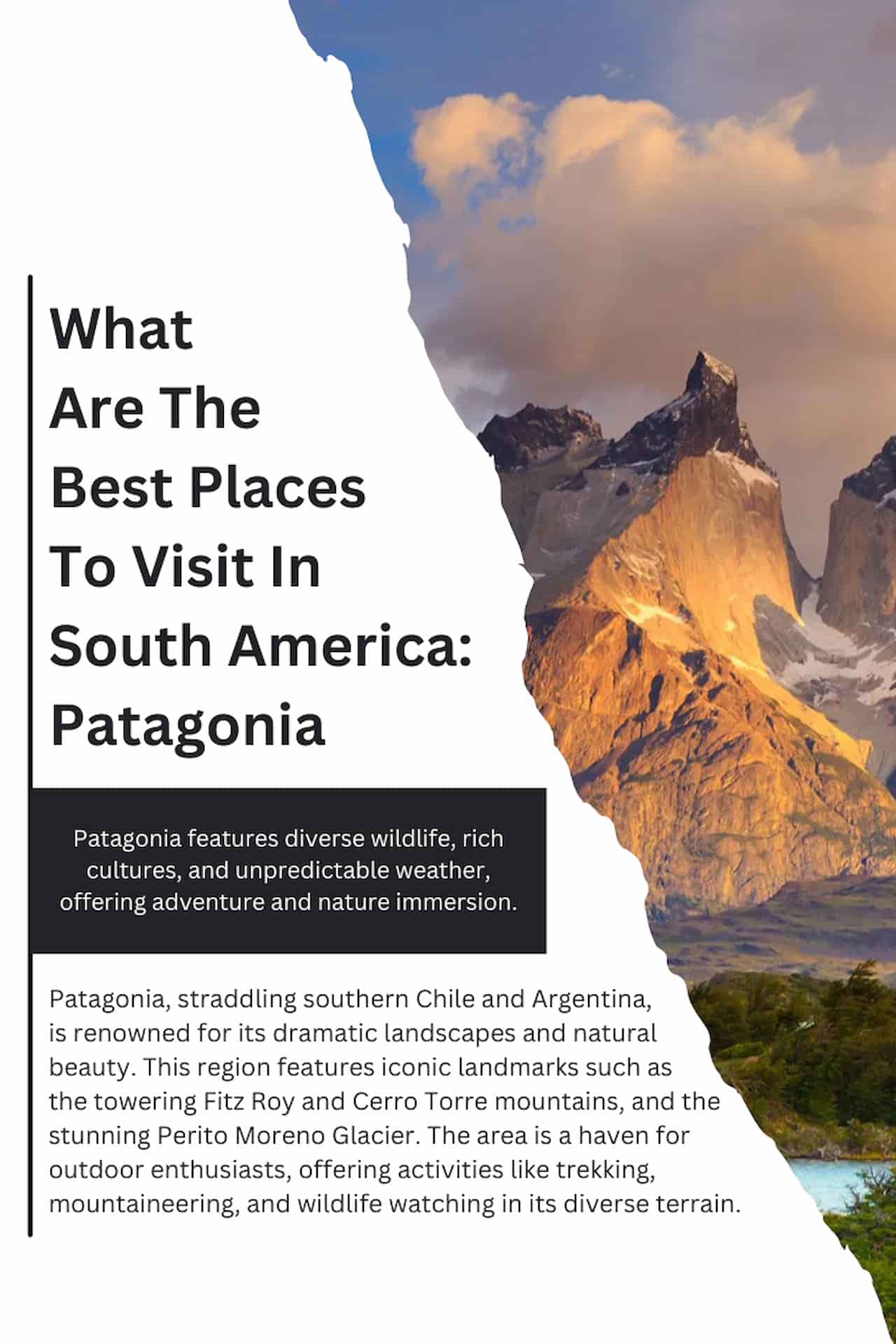What Are The Best Places To Visit In South America Patagonia
