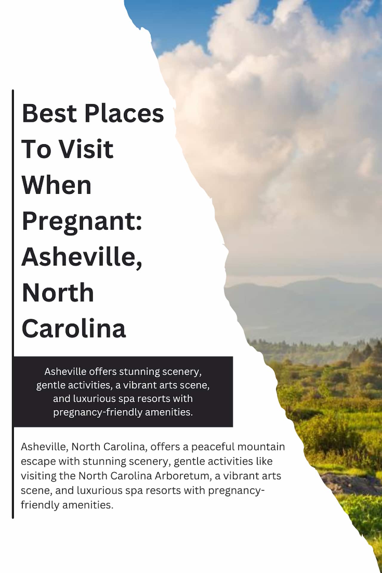 Best Places To Visit When Pregnant Asheville North Carolina