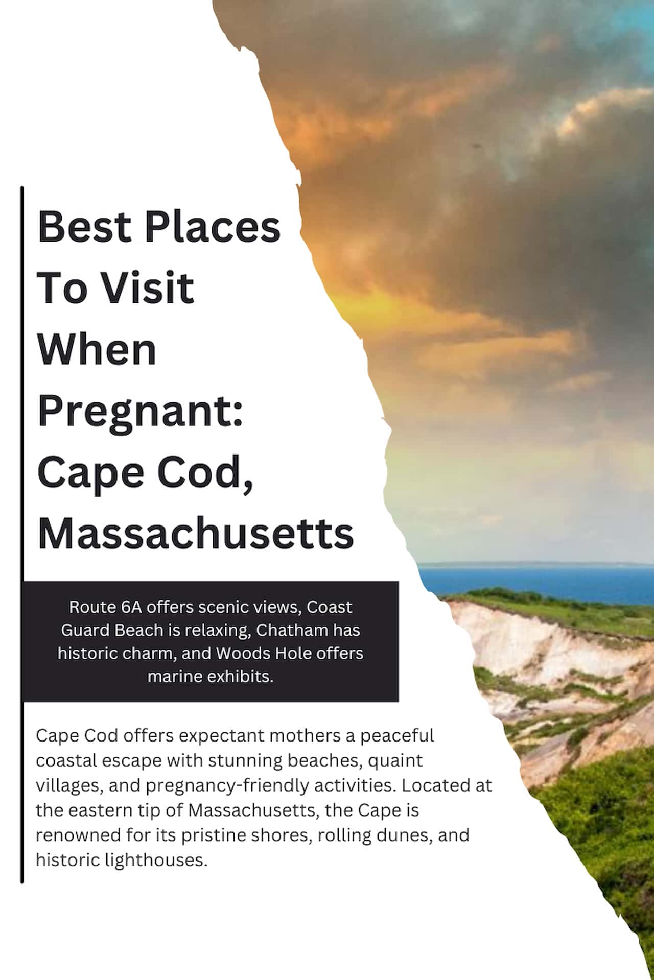 Best Places To Visit When Pregnant Cape Cod Massachusetts