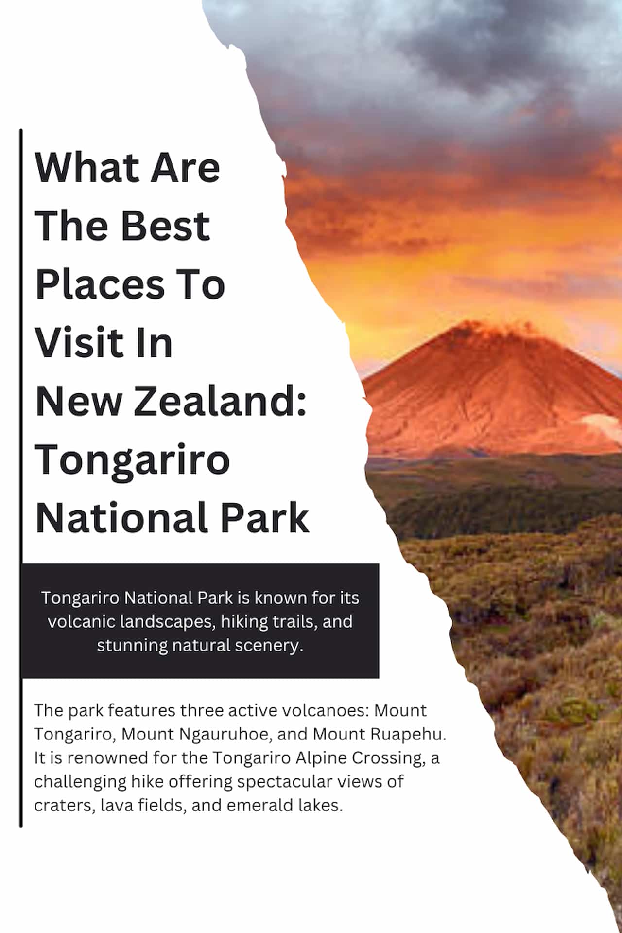 What Are The Best Places To Visit In New Zealand Tongariro National Park