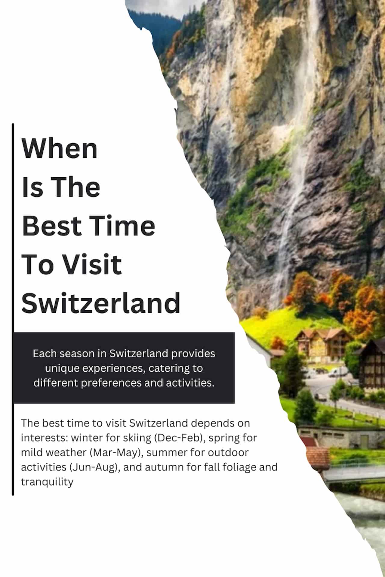 When Is The Best Time To Visit Switzerland