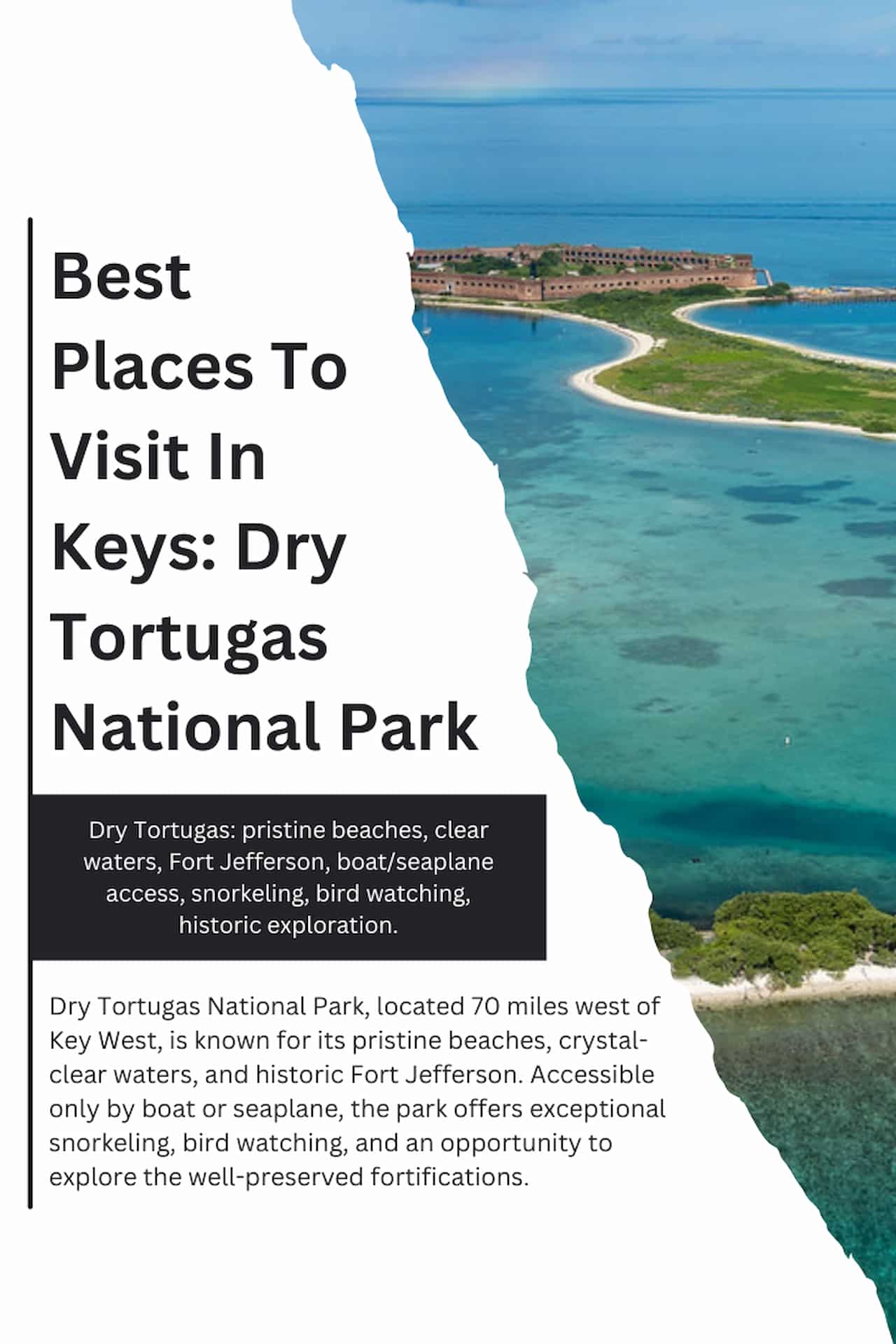 Best Places To Visit In Keys Dry Tortugas National Park