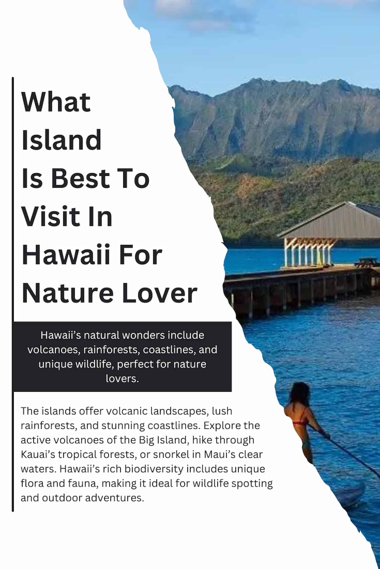 What Island Is Best To Visit In Hawaii For Nature Lover