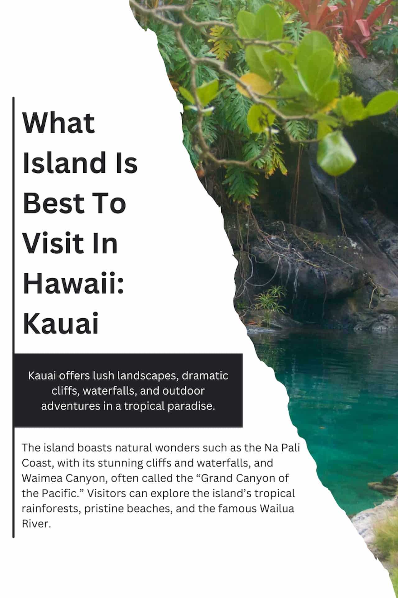 What Island Is Best To Visit In Hawaii Kauai