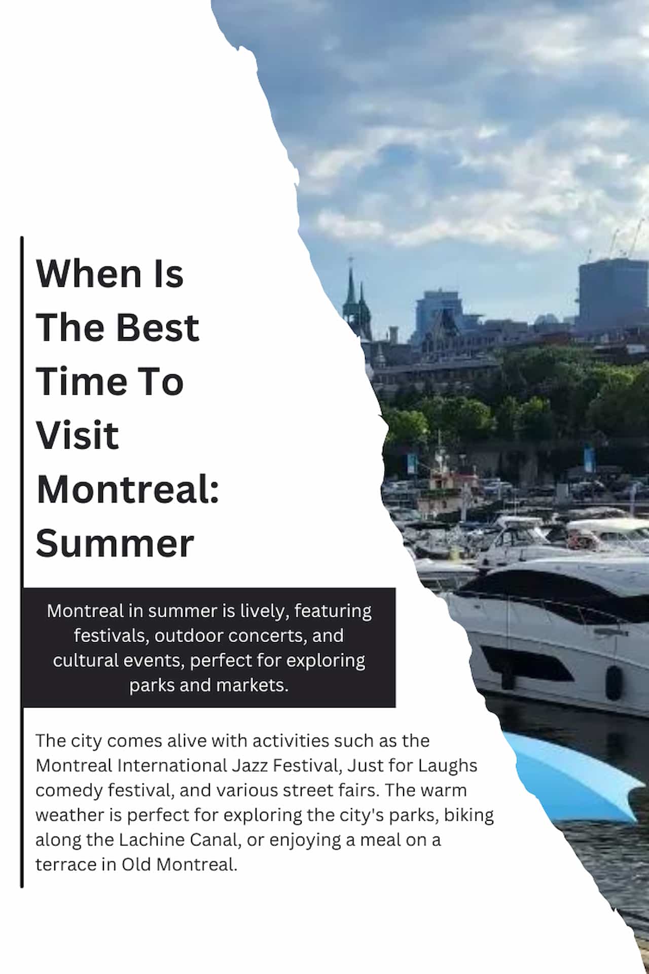 When Is The Best Time To Visit Montreal Summer