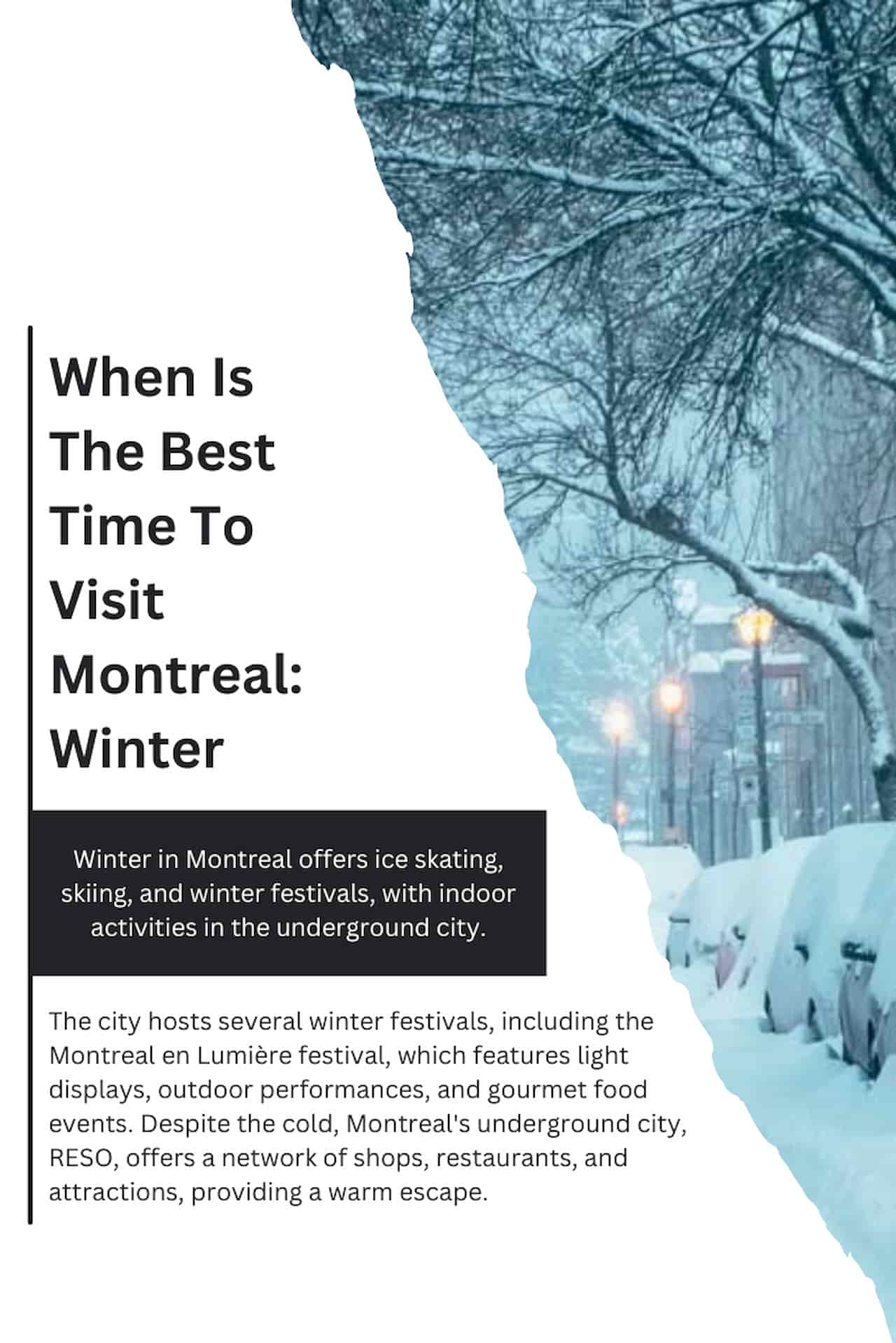 When Is The Best Time To Visit Montreal Winter