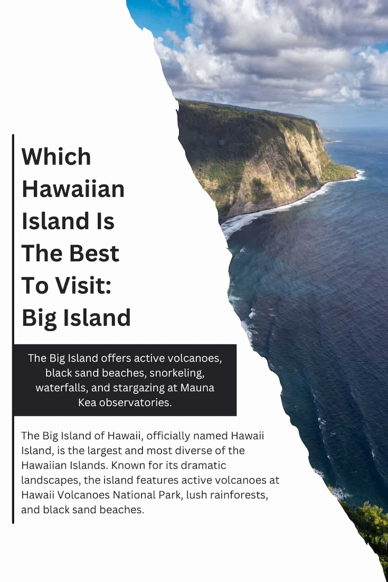 Which Hawaiian Island Is The Best To Visit Big Island