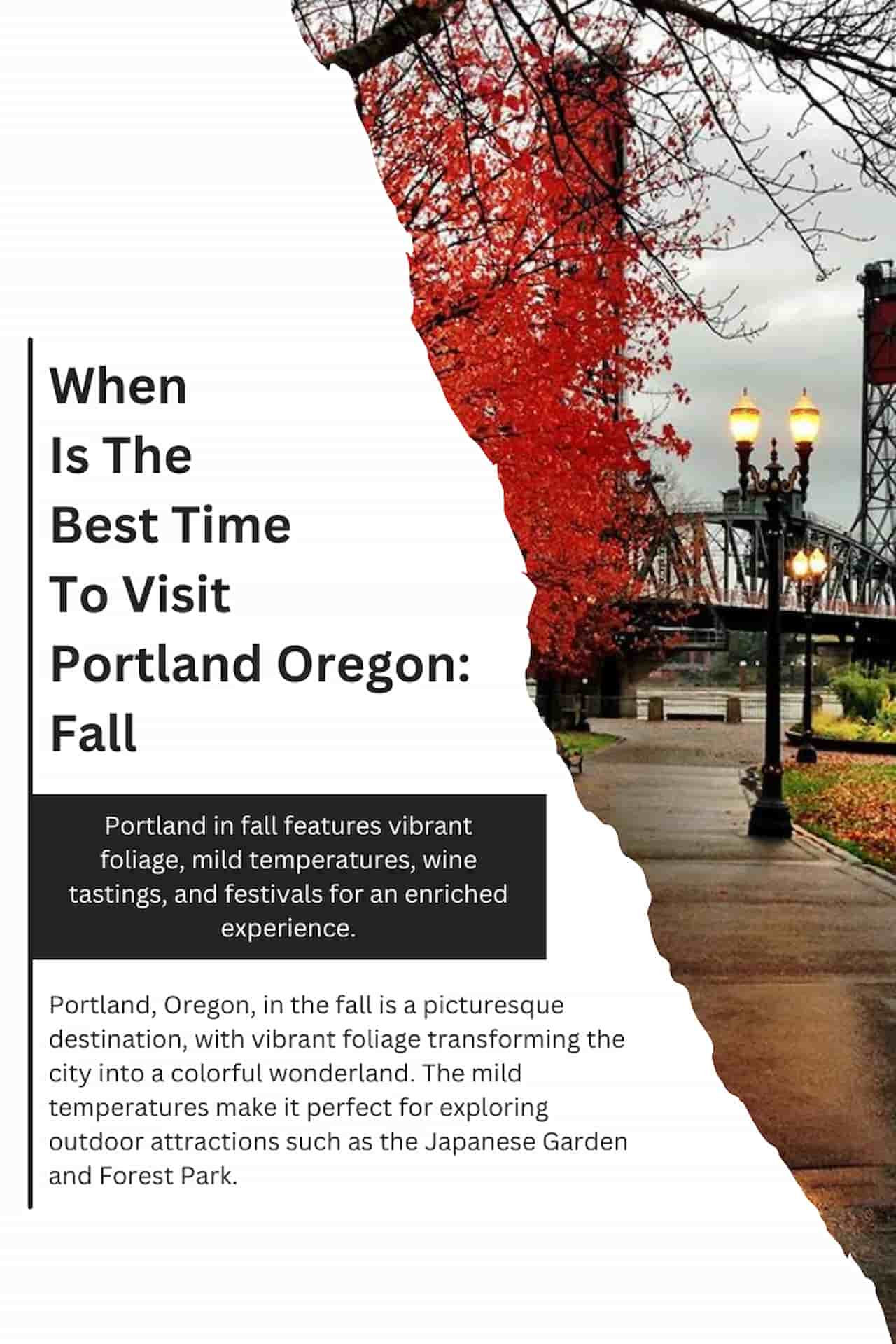 When Is The Best Time To Visit Portland Oregon Fall