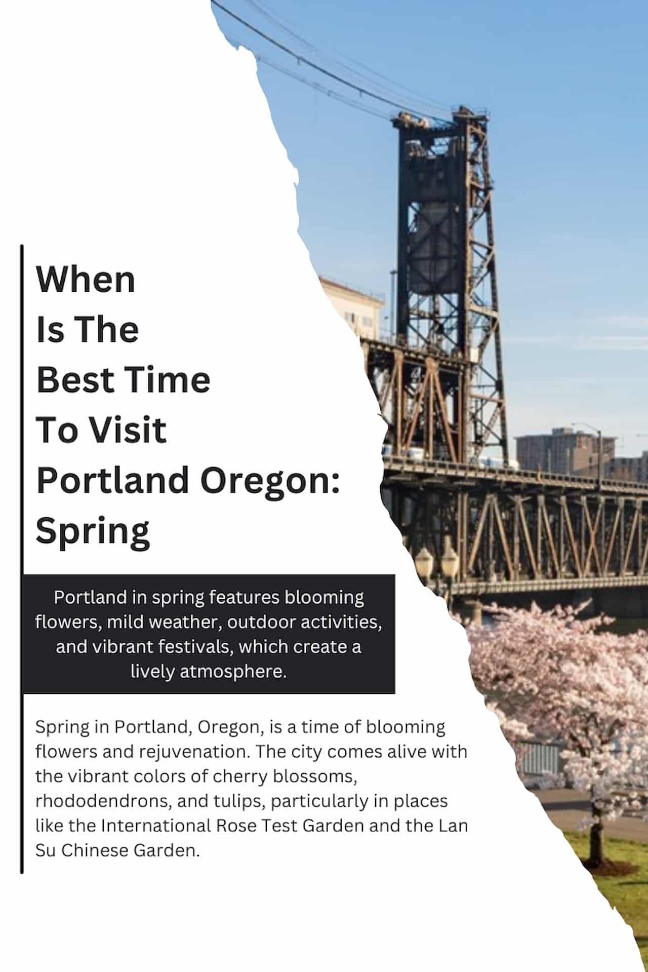 When Is The Best Time To Visit Portland Oregon Spring