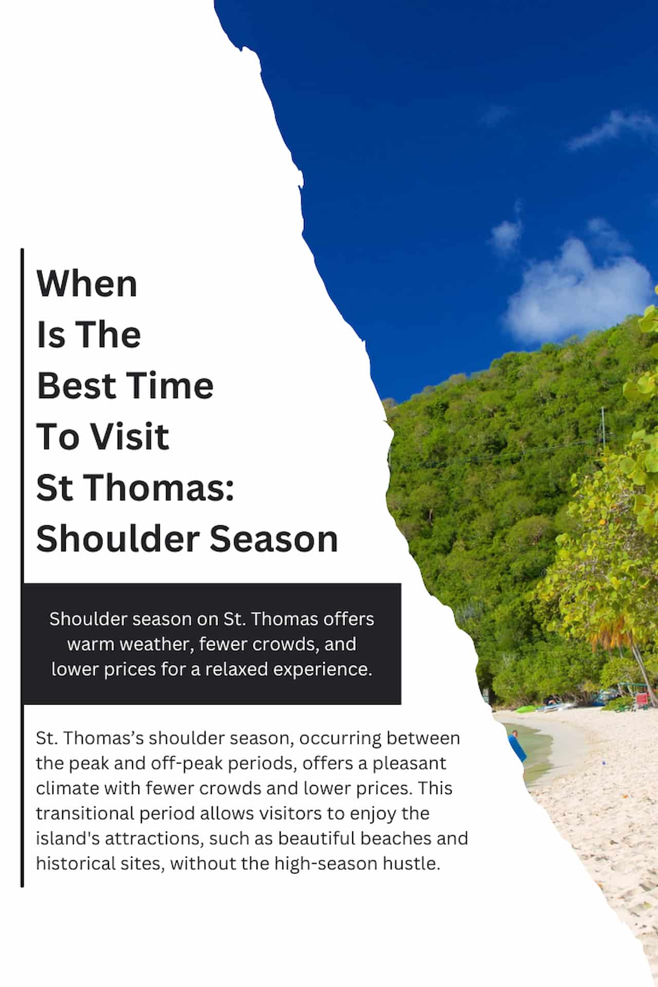 When Is The Best Time To Visit St Thomas Shoulder Season